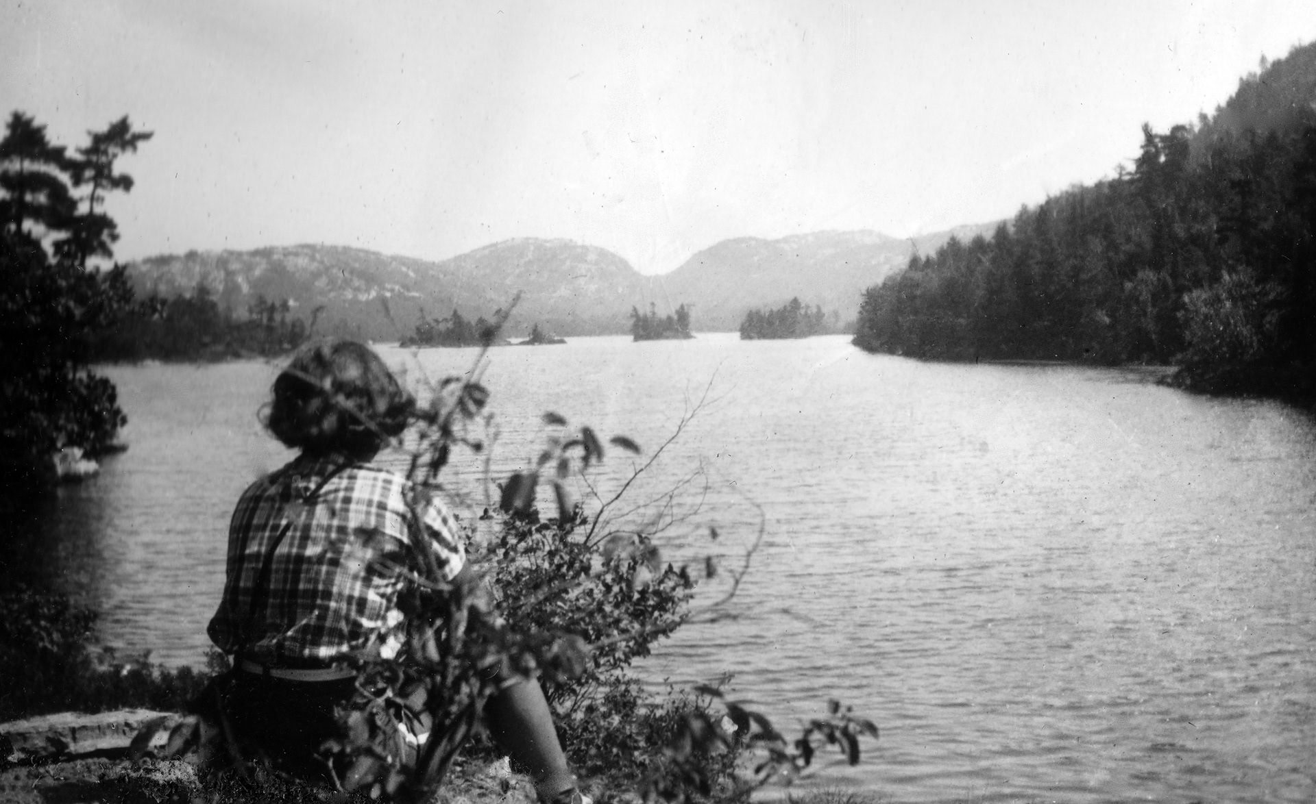 Ruth Rockwood at Grace Lake 1930s - Rockwood Collection