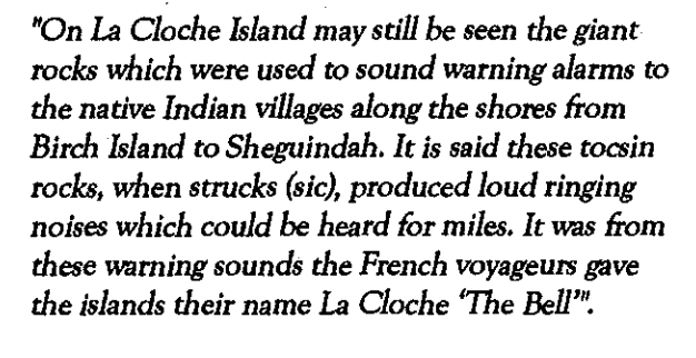 La Cloche....Bell Rocks....The Origin