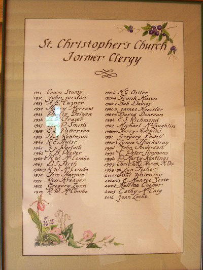St. Christopher's Clergy; August 5, 2007