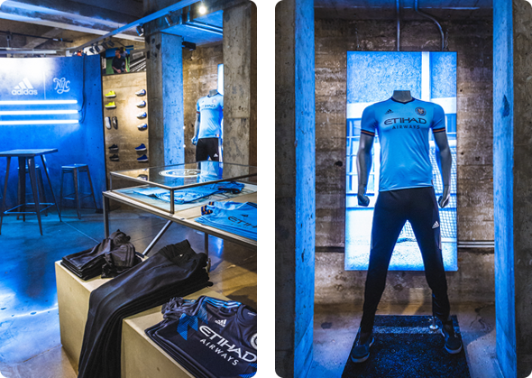 athlete autograph signing & retail merchandise areas