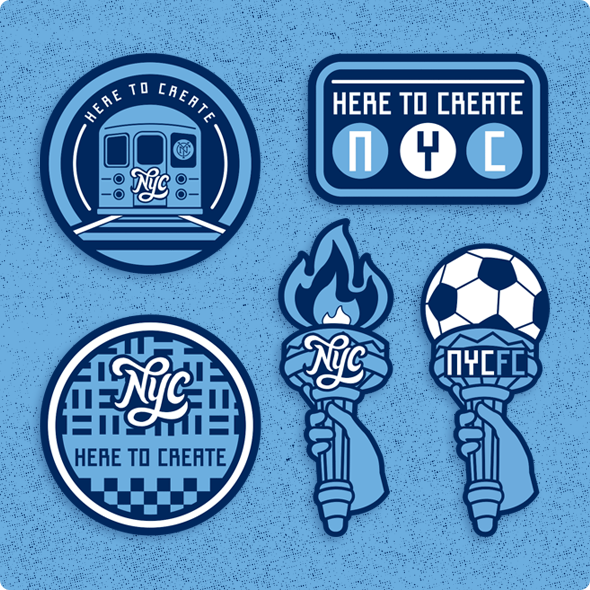 custom patch design illustrations