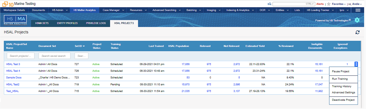 Original Matter Analytics application design