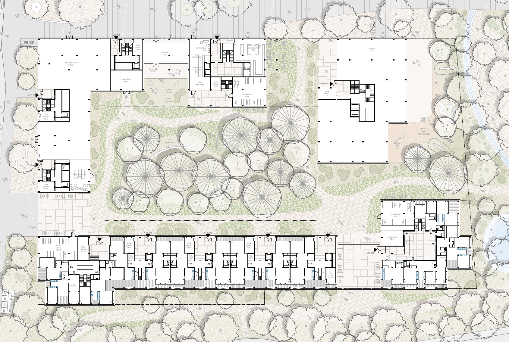 pièce urbaine Salève - plan