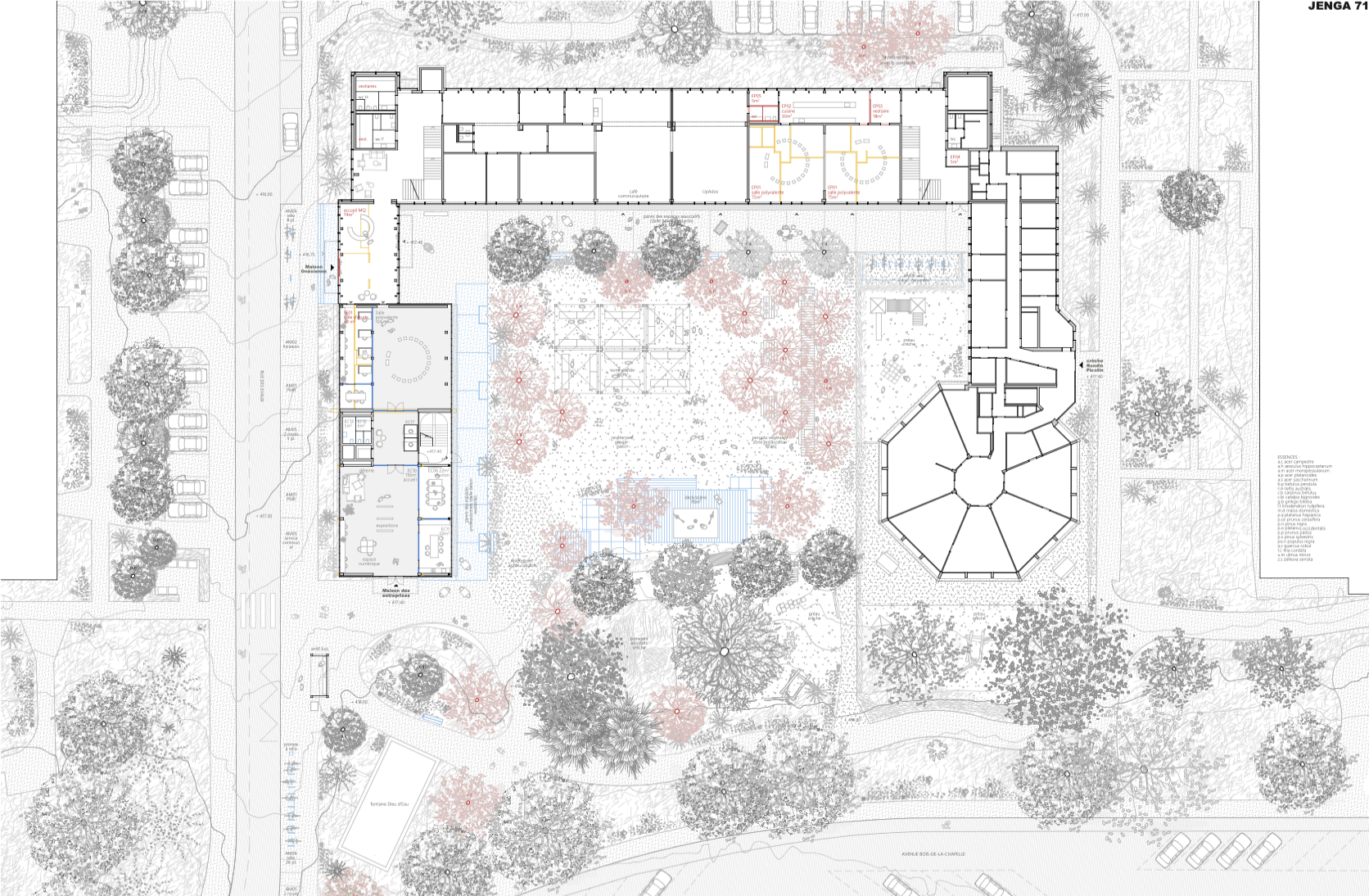 plan de rez-de-chaussée 