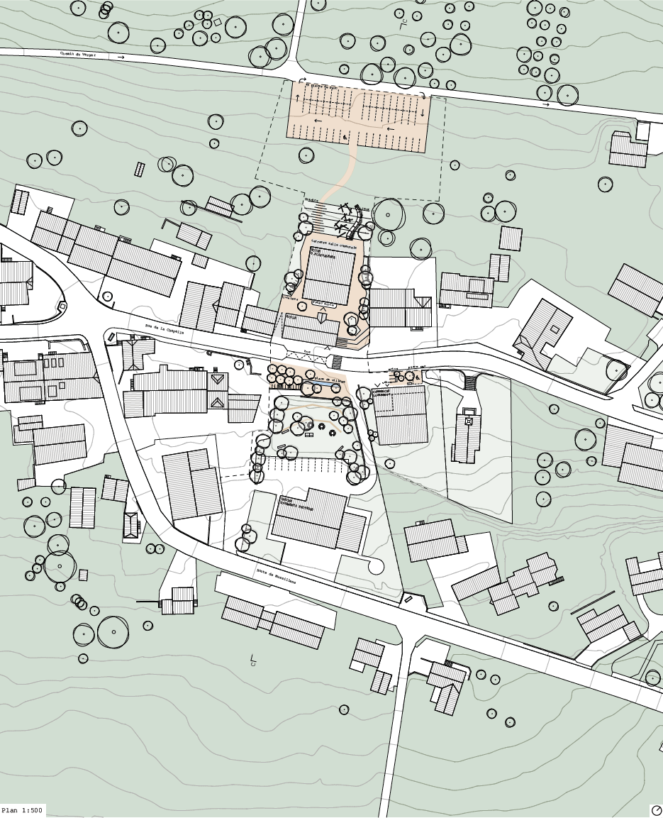 Châbles - plan masse