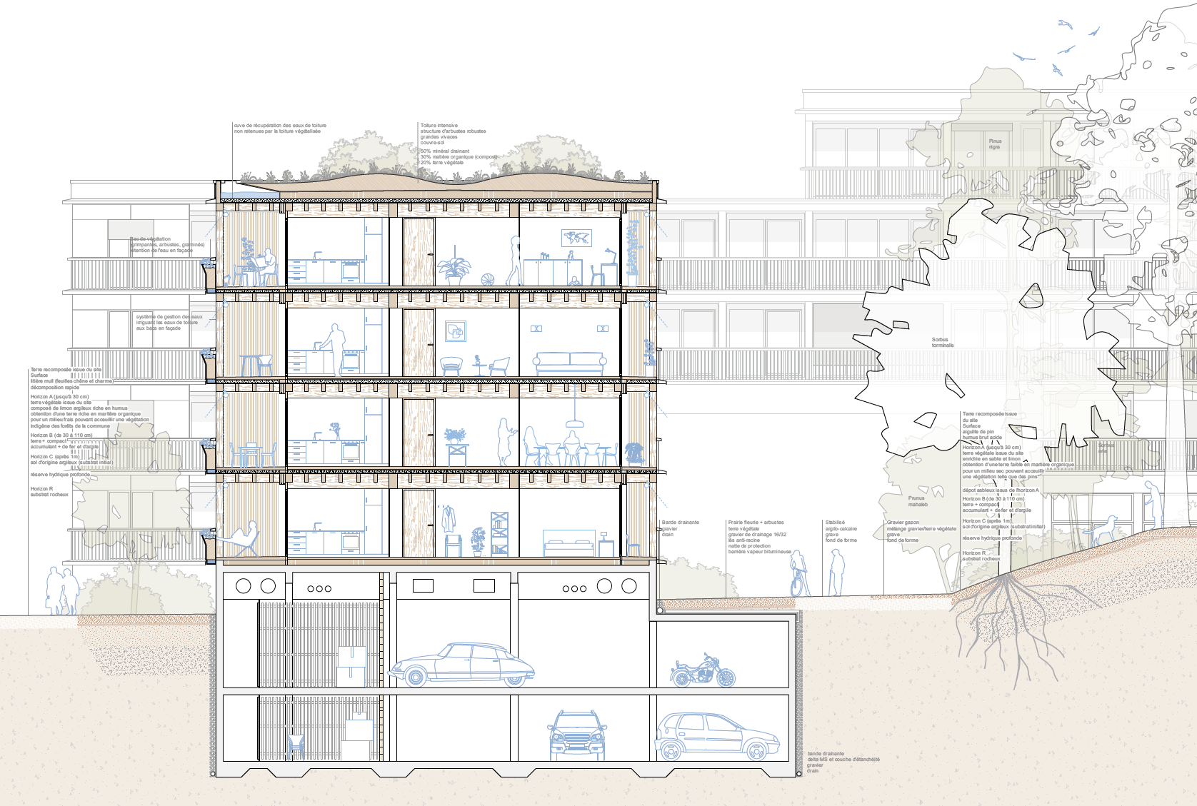 pièce urbaine Salève - détail