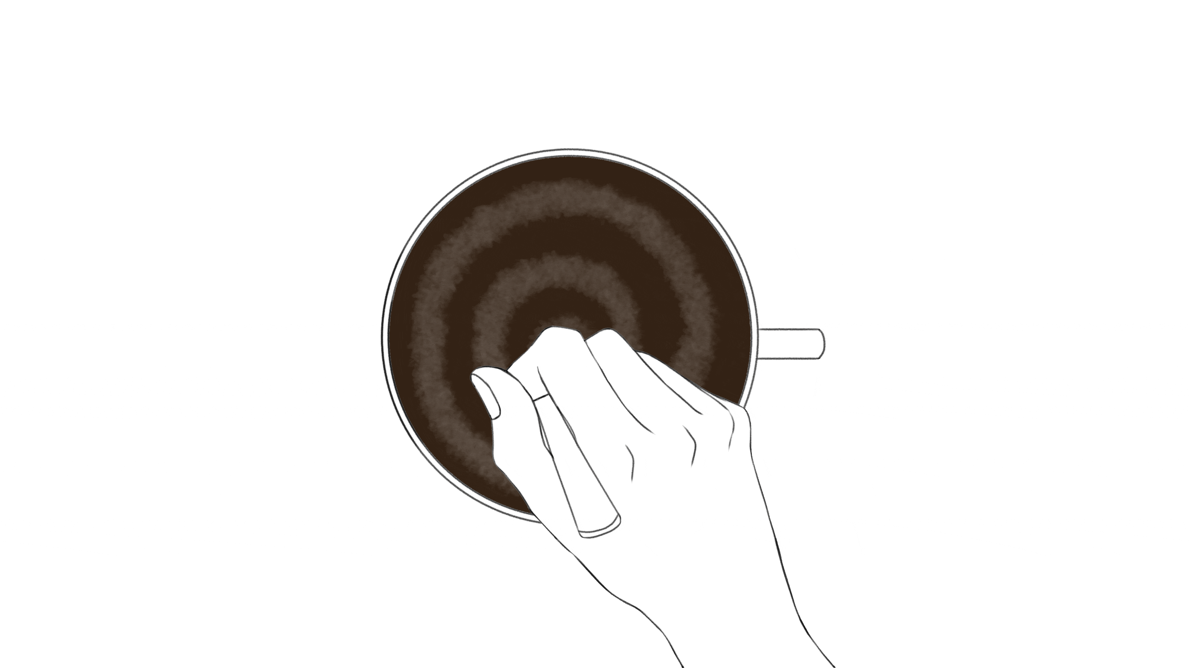 アニメーション イラストレーター 珈琲 コーヒーイラスト