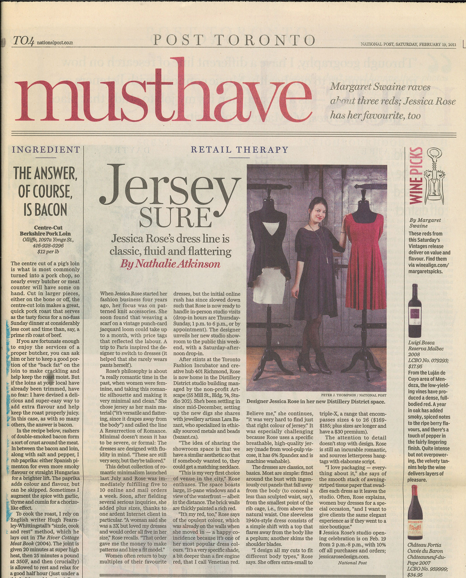 National Post, Saturday February 19, 2011