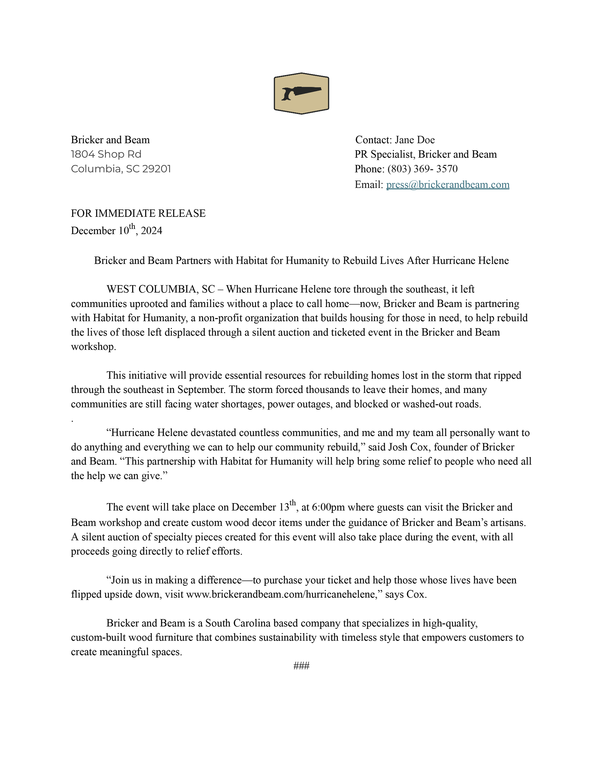 Press release