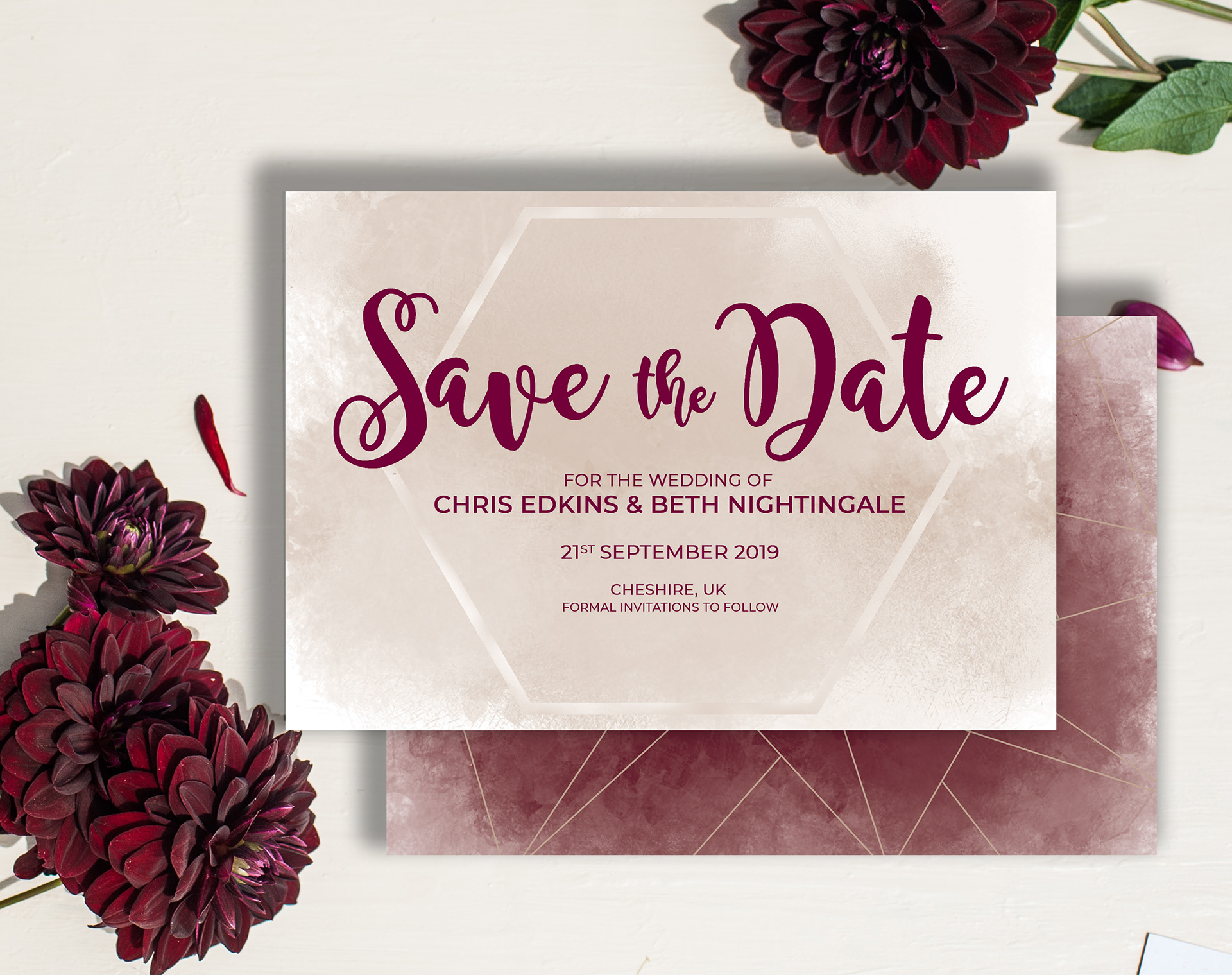 Save the Date card Front