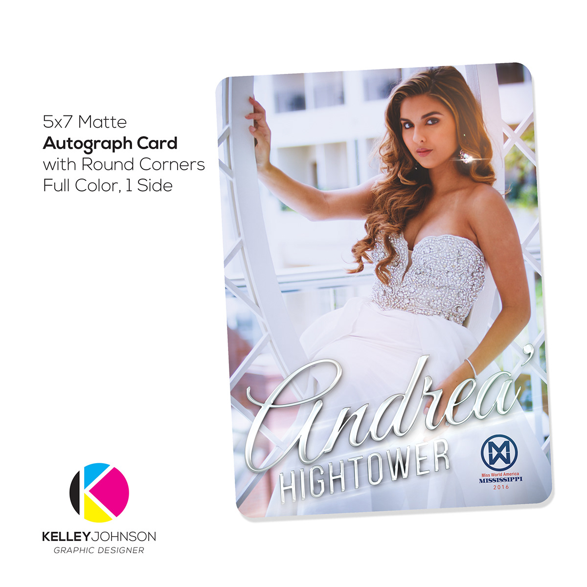 Kelley Johnson - Pageant Autograph Cards