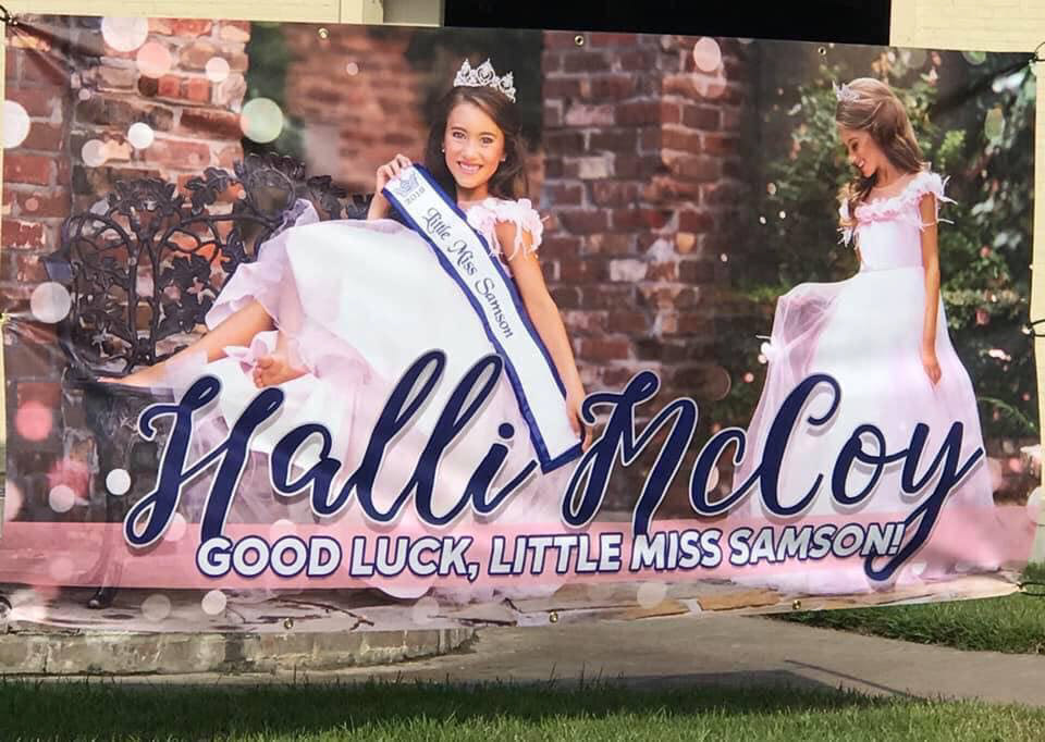 Custom pageant wall banner