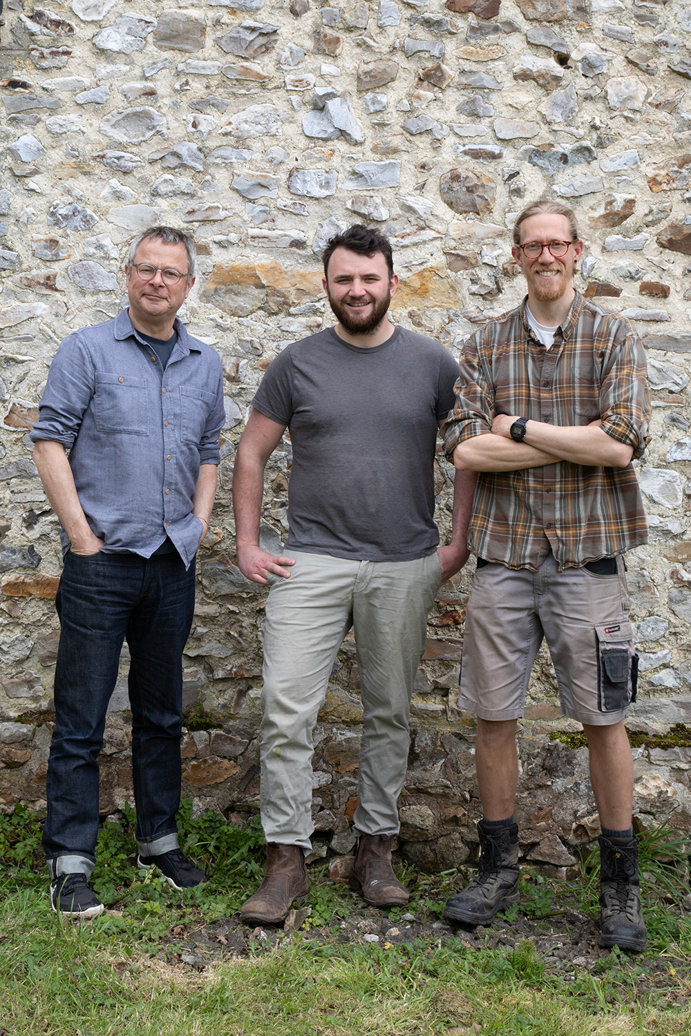 RC 107 Hugh Fearnley-Whittingstall, RC Head Chef Connor Reed, RC Head Gardener Jonny Callis