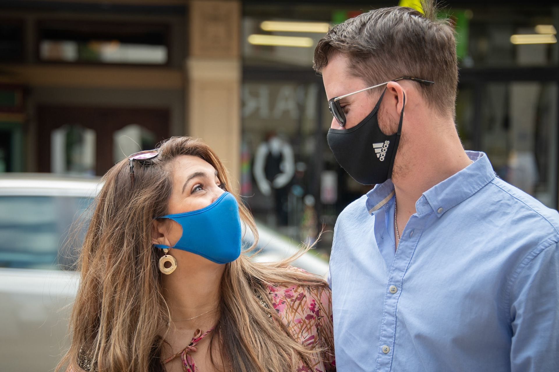 They're from out of town, traveling through the Midwest for a couple of weeks. I asked how they feel about wearing masks. "We're OK with it. We're getting used to it.", they both agreed. "If it helps us to get out and travel as we've been doing, then why not?" I asked if they've changed any habits as a result of wearing masks. "Not really, except that we always carry one with us!"  I enjoyed speaking with you both. Safe travels!