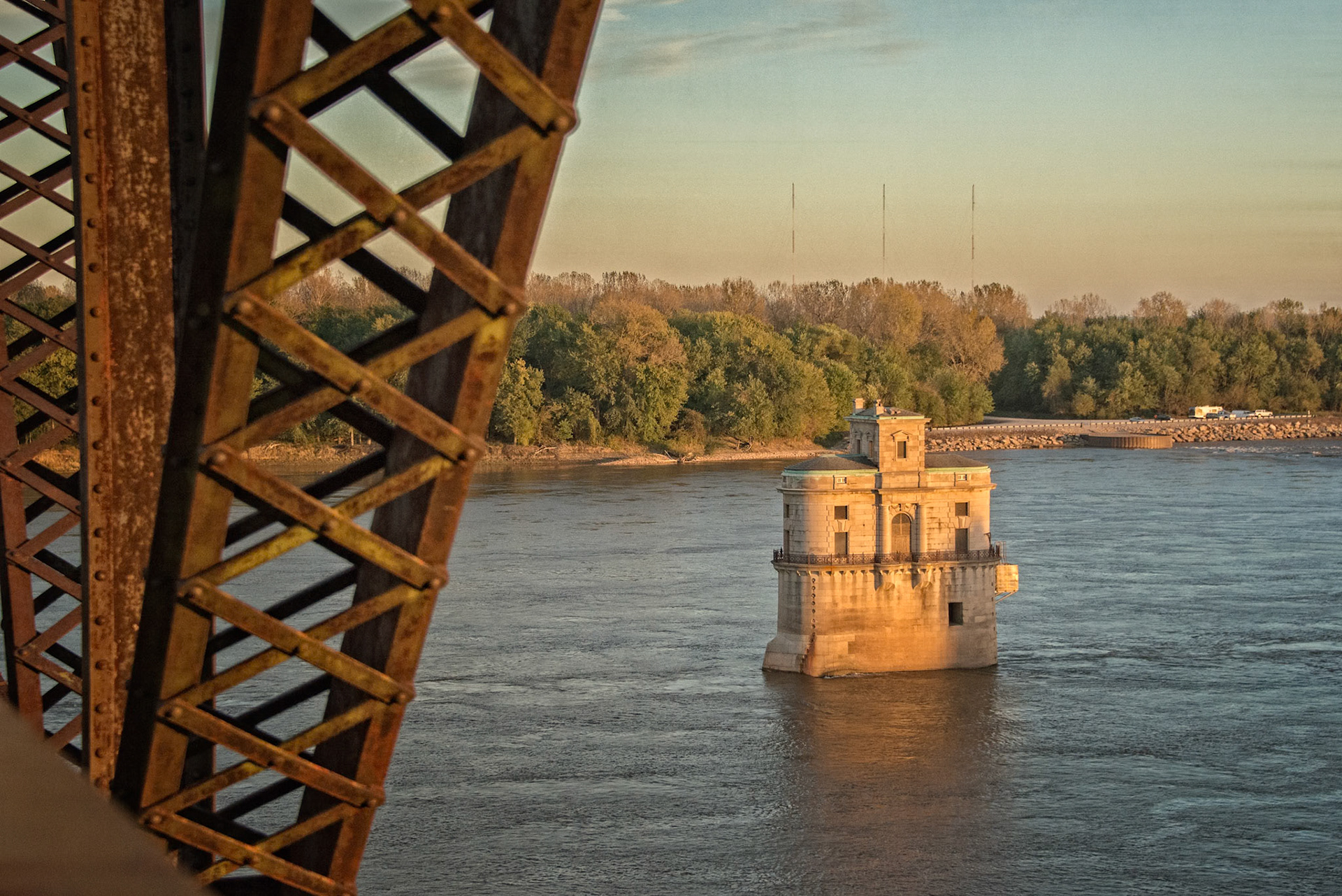 Old Chain of Rocks Bridge, between Madison IL and St Louis, MO