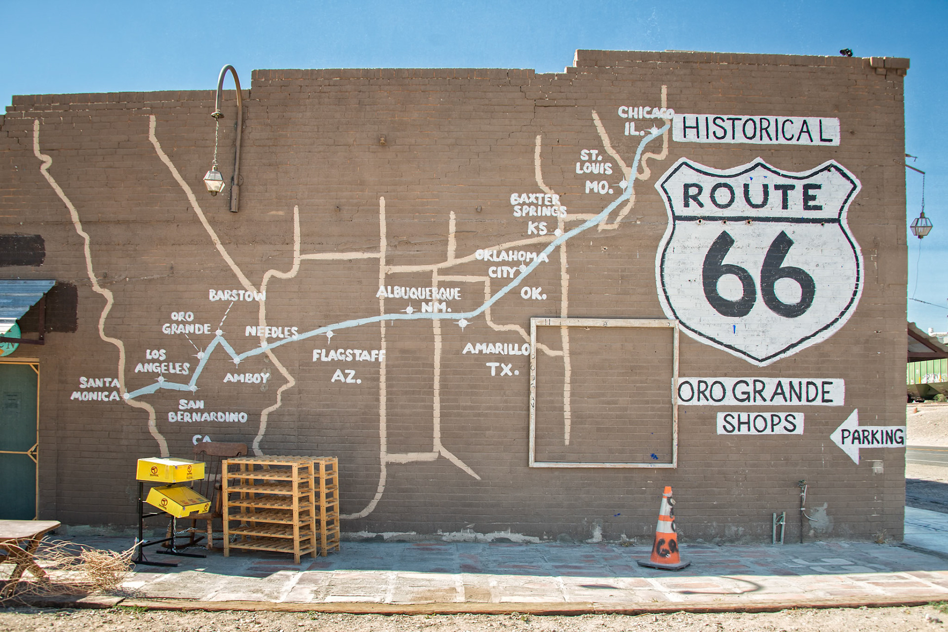 Route 66 Map, Oro Grande, CA