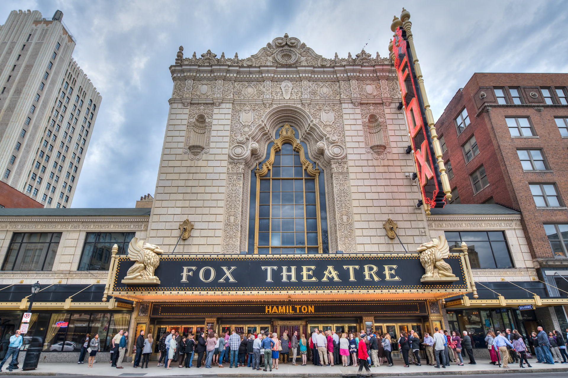 The Fabulous Fox Theater in St Louis is home to a wide array of entertainment and performances, including Broadway shows and nationally known entertainers.