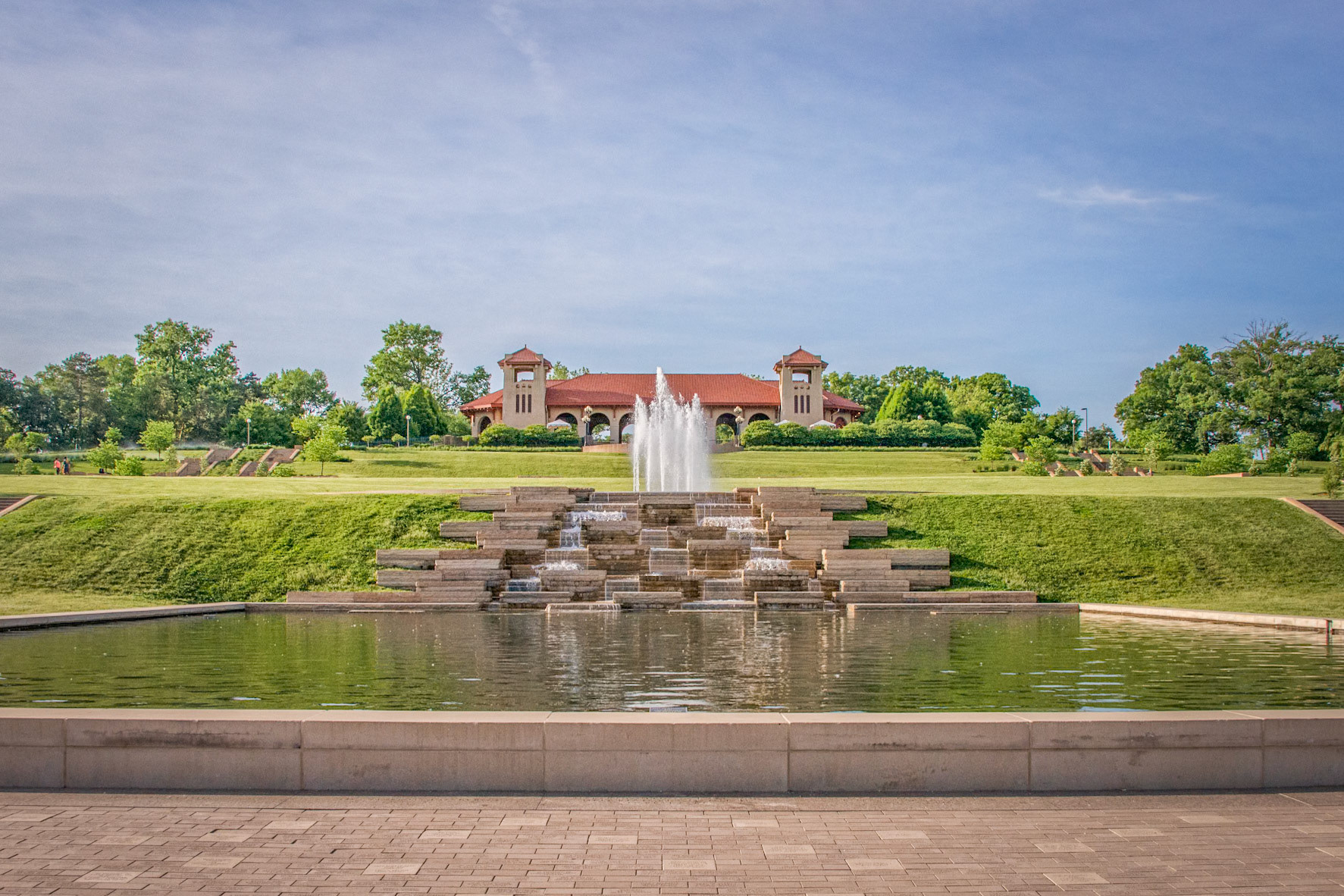 The World's Fair Pavilion was built in 1909 with proceeds from the 1904 World's Fair.