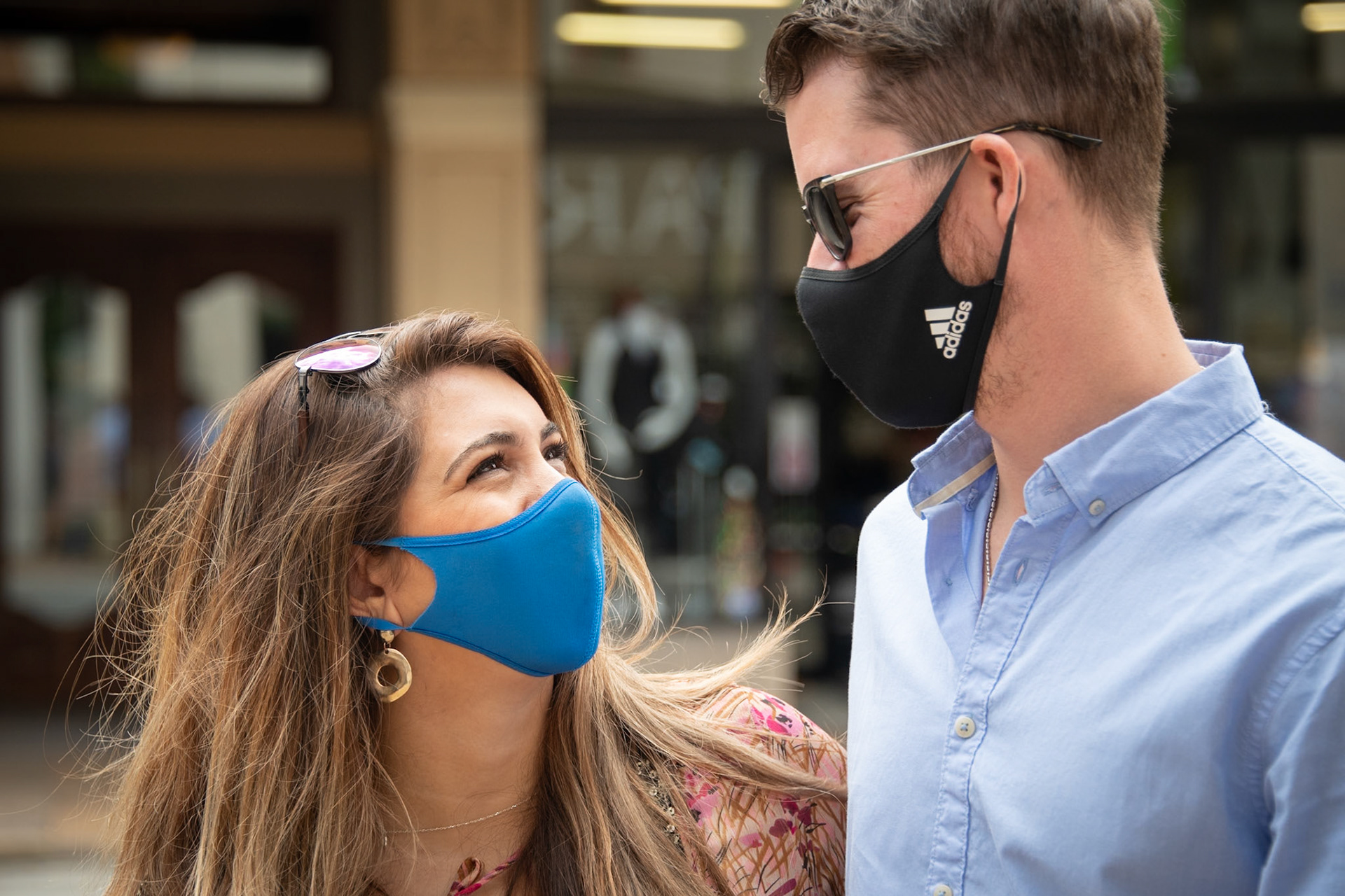 They're from out of town, traveling through the Midwest for a couple of weeks. I asked how they feel about wearing masks. "We're OK with it. We're getting used to it.", they both agreed. "If it helps us to get out and travel as we've been doing, then why not?" I asked if they've changed any habits as a result of wearing masks. "Not really, except that we always carry one with us!"  I enjoyed speaking with you both. Safe travels!