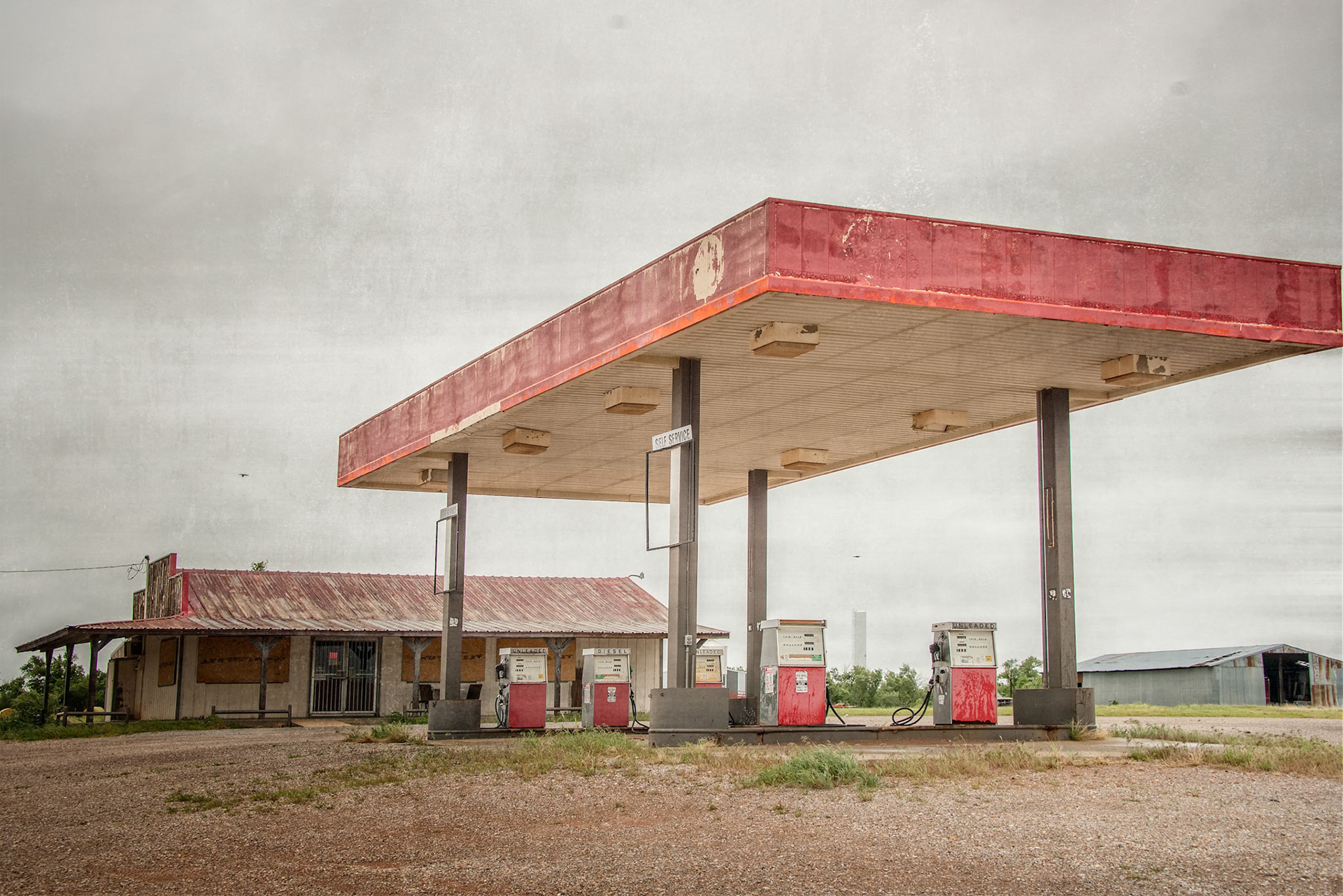 Abandoned Gas Station; Texas Panhandle