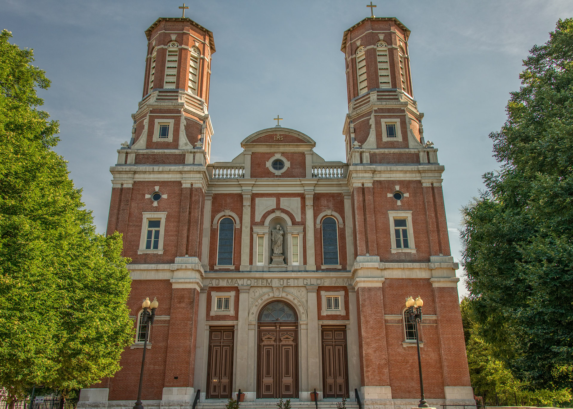 The Shrine of St Joseph is located in the Columbus Square neighborhood, just north of downtown, and is one of the remaining buildings of architectural significance in the area.