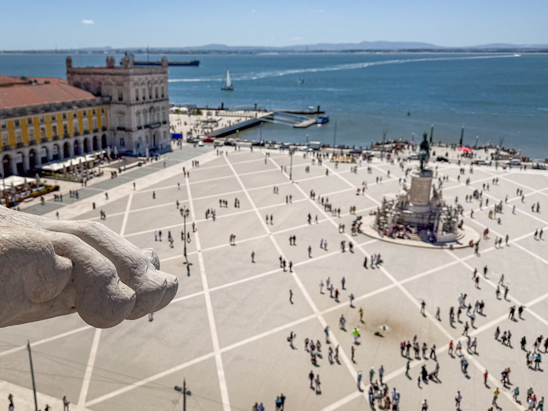 View from the Rua Augusta Arch Rooftop