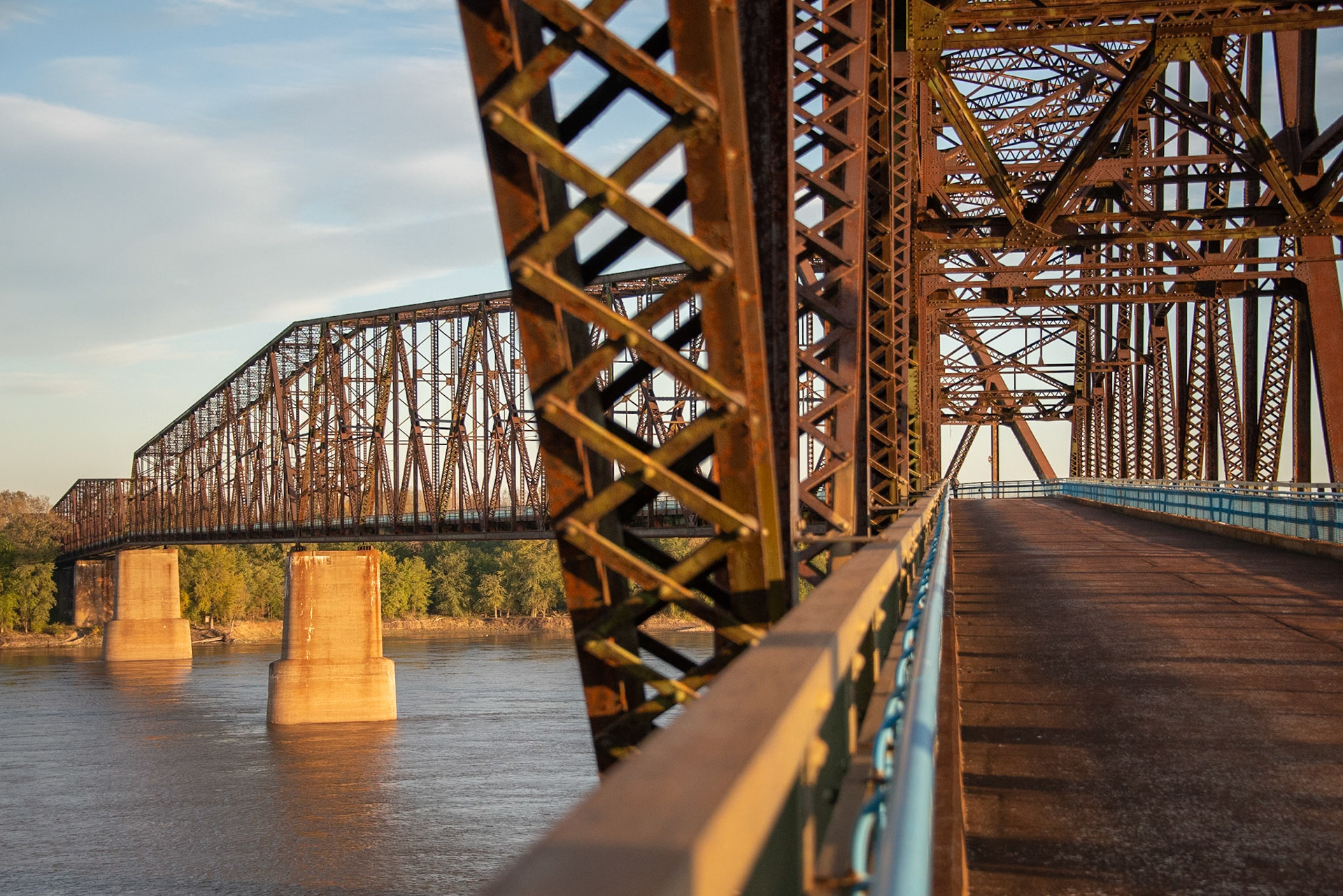 Old Chain of Rocks Bridge, between Madison IL and St Louis, MO