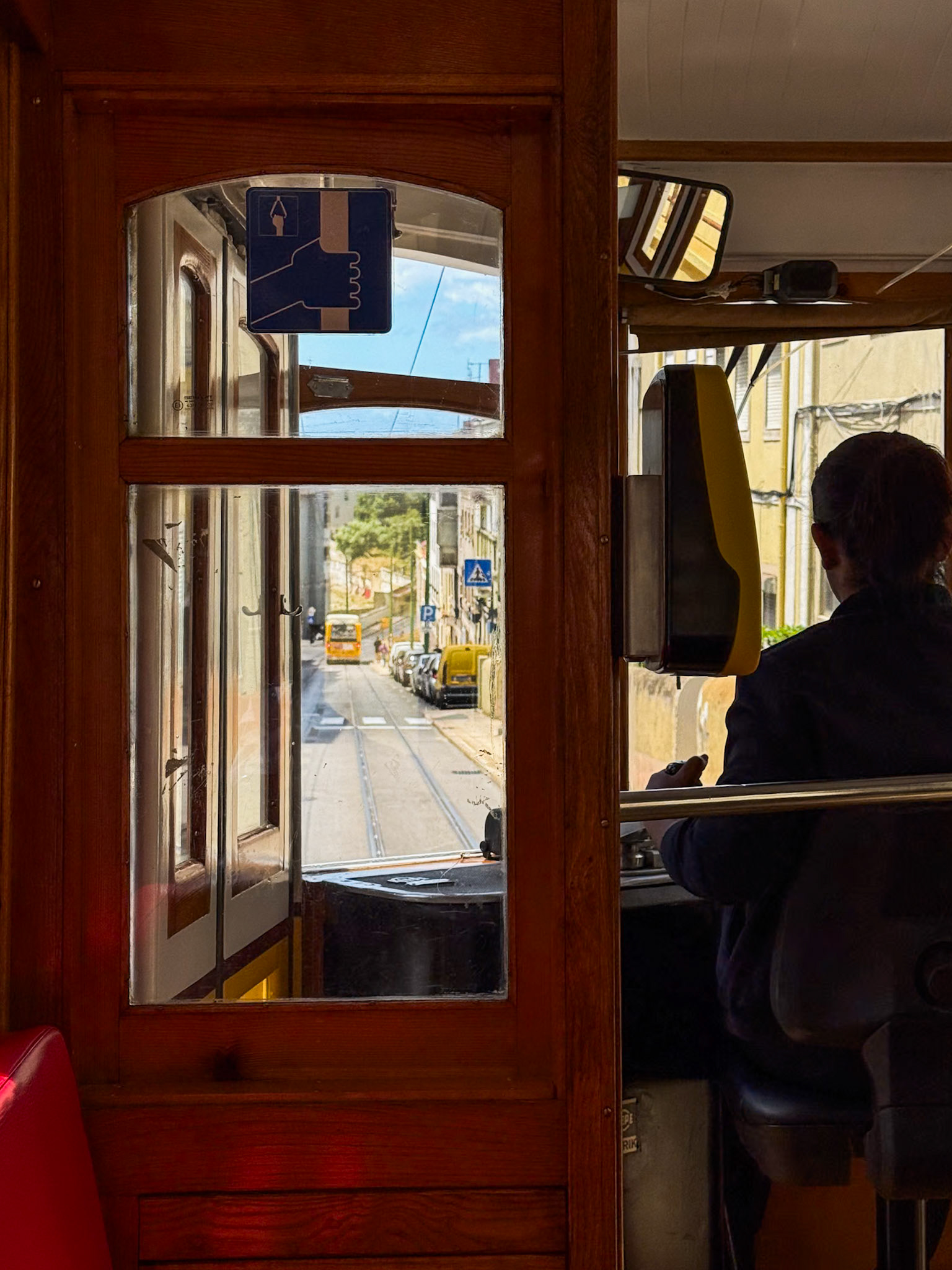 Looking Out from a Lisbon Tram