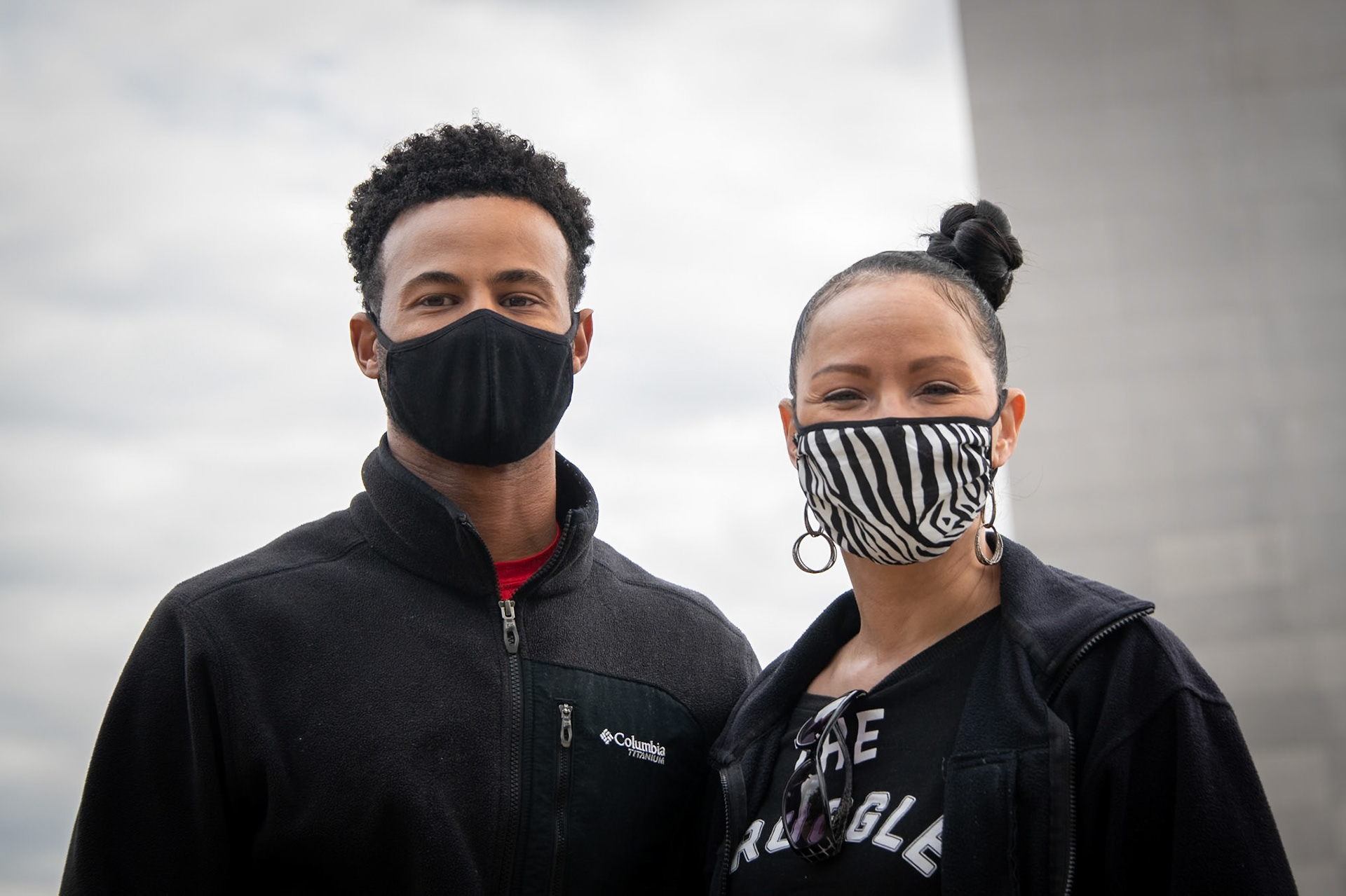 How do you feel about wearing face masks, I asked? We're good with it. He nodded in agreement. She said, we do what we have to do to get through this.Have you found that you've changed any habits as a result of wearing a mask? Not really. She told me, I just try to stay positive and smile. I see other people's smiles even with face masks on.BTW, I like your face mask, she told me. I told her I liked hers too. (I had actually been thinking that as we were speaking. Mine was black with white polka dots. It occurred to me we had similar tastes.) We wished each other a nice afternoon and said good-bye.Hmm... Find ways to stay positive. Smile. Pay a stranger a compliment, even if it's a small compliment. We'll get through this.
