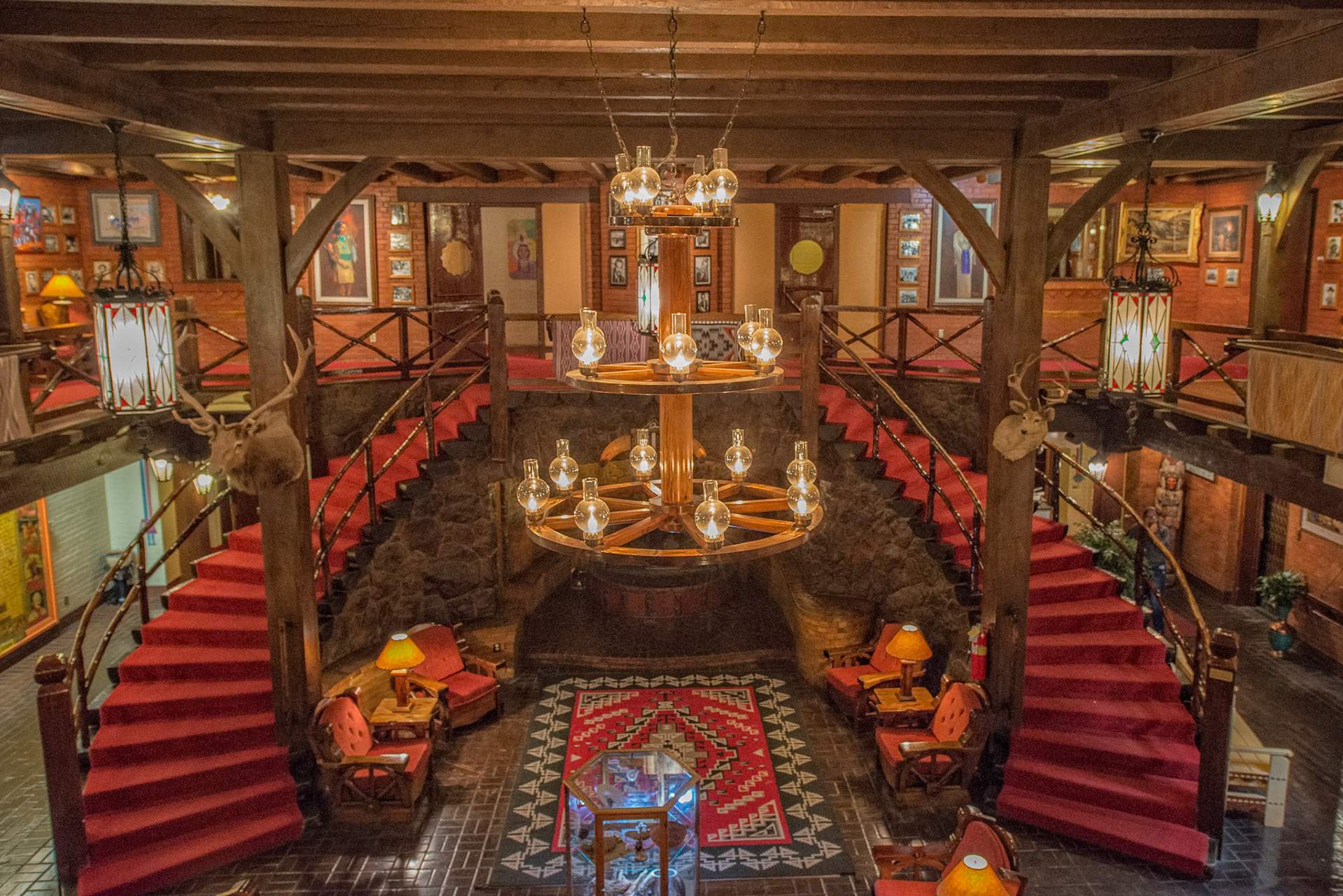 Inside the El Rancho Hotel