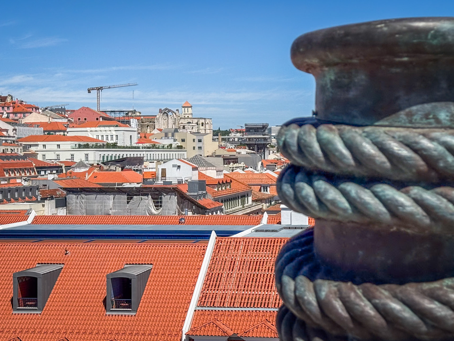 View from the Rua Augusta Arch Rooftop