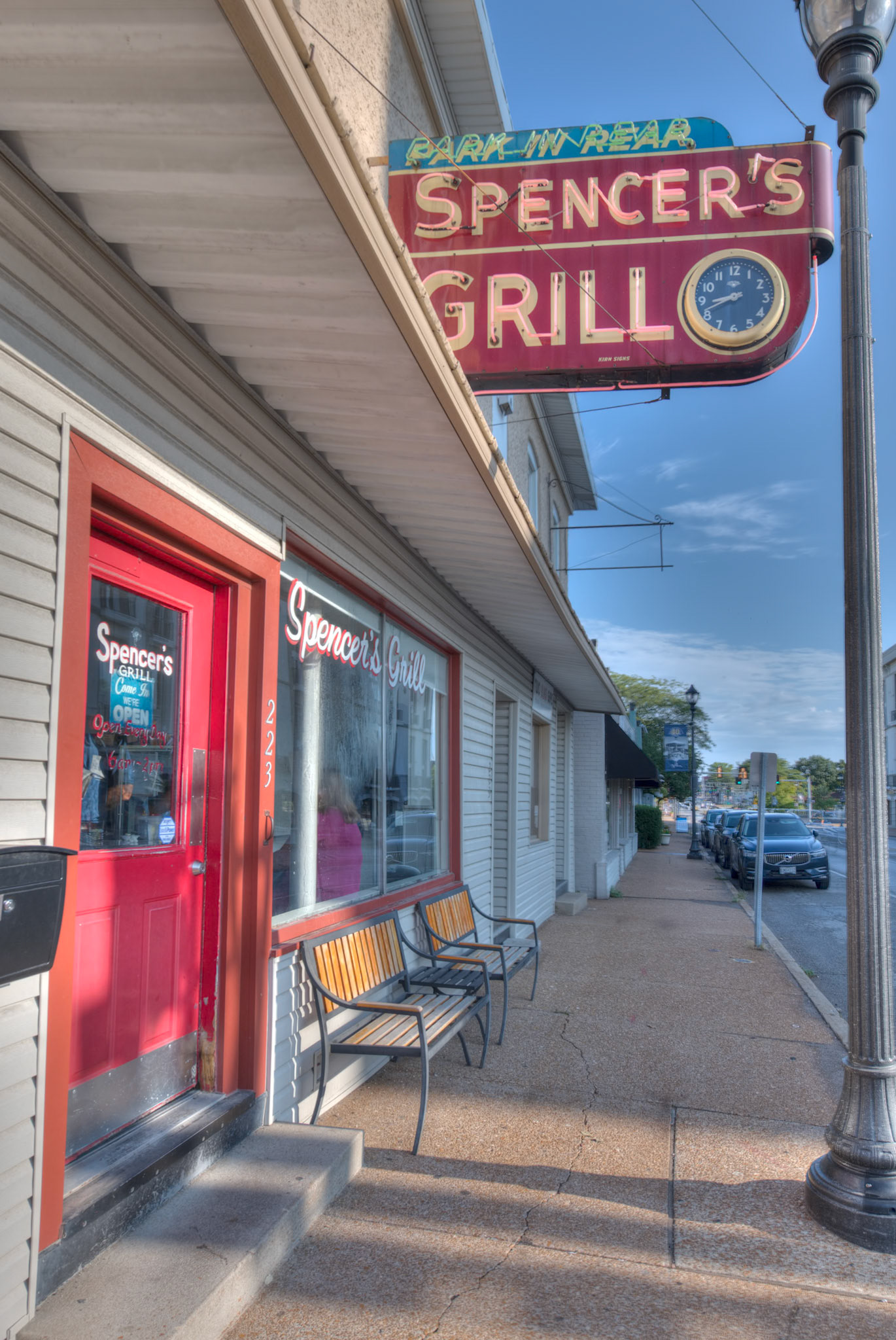Spencer's GrillThe neon sign is a Kirkwood Road landmark and a remnant from US Route 66.