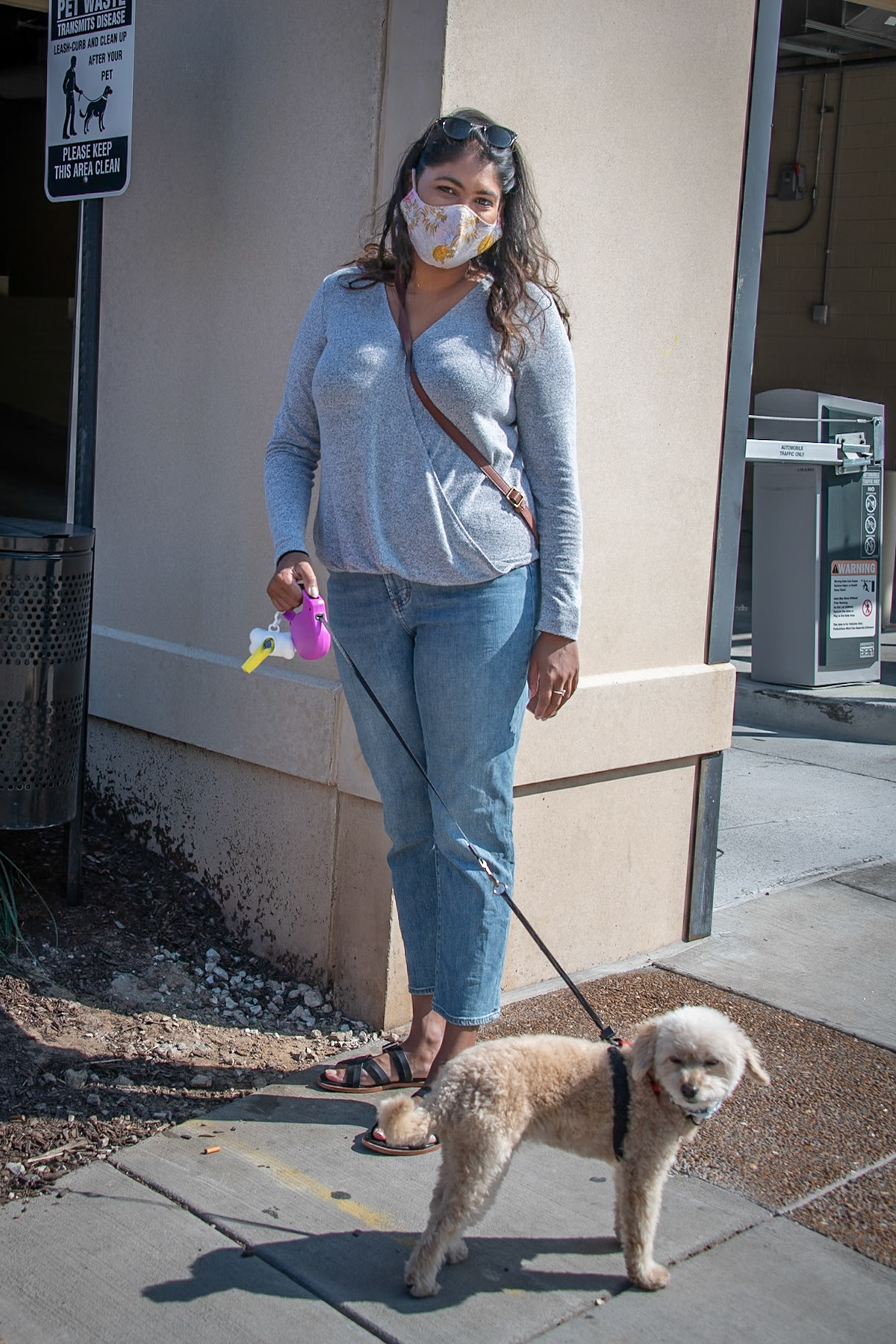 What can I say? A cute dog always catches my attention.  As I began talking to her, I noticed the face mask. "Cute face mask!", I told her.  "My mom's a seamstress", she responded. "She makes all my face masks." Yes, I thought. A great face mask (whether stylish or comfortable) can make a huge difference in accepting this new normal!