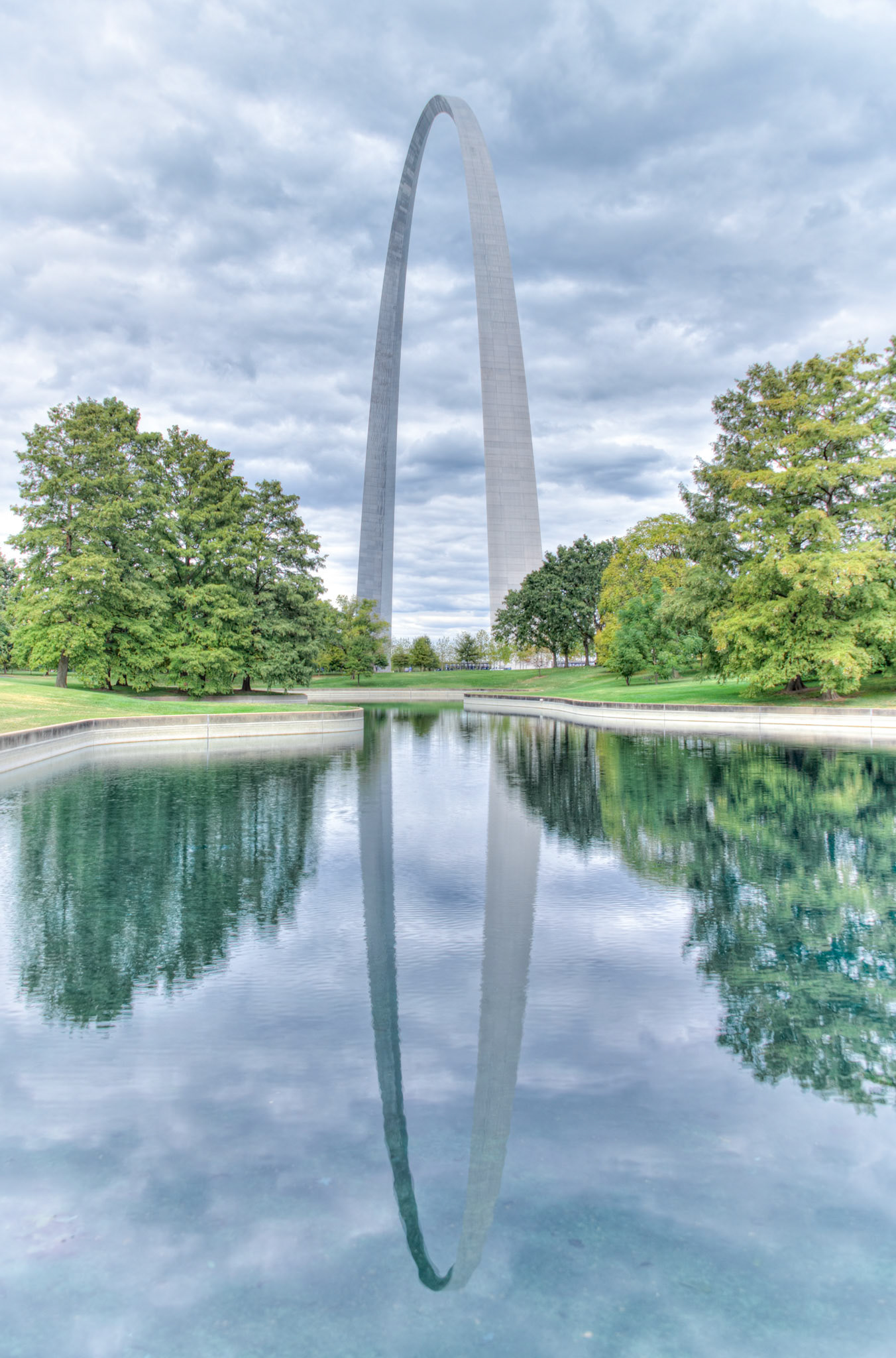 Gateway Arch and Its Reflection