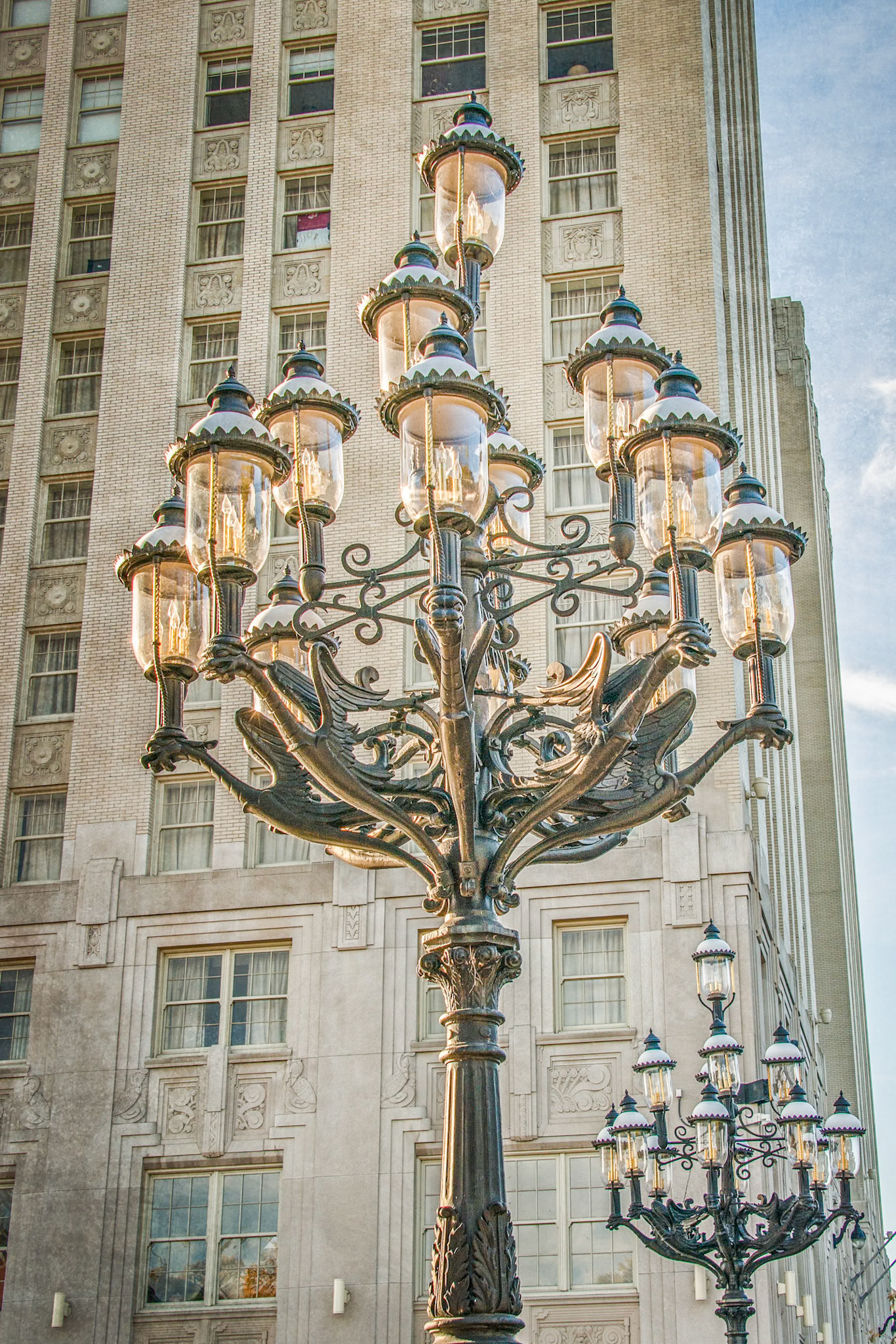 Griffin Adorned Lamps (Color)