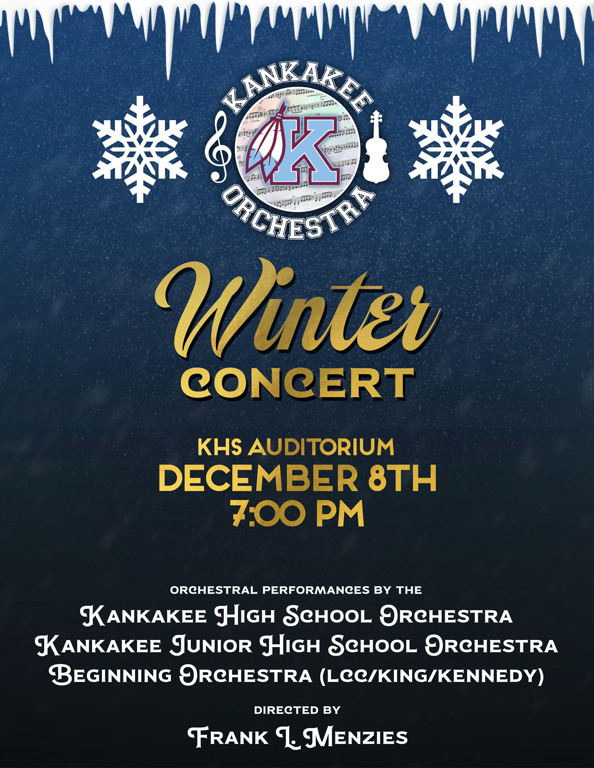 Winter Orchestra Concert Main Promotional Poster