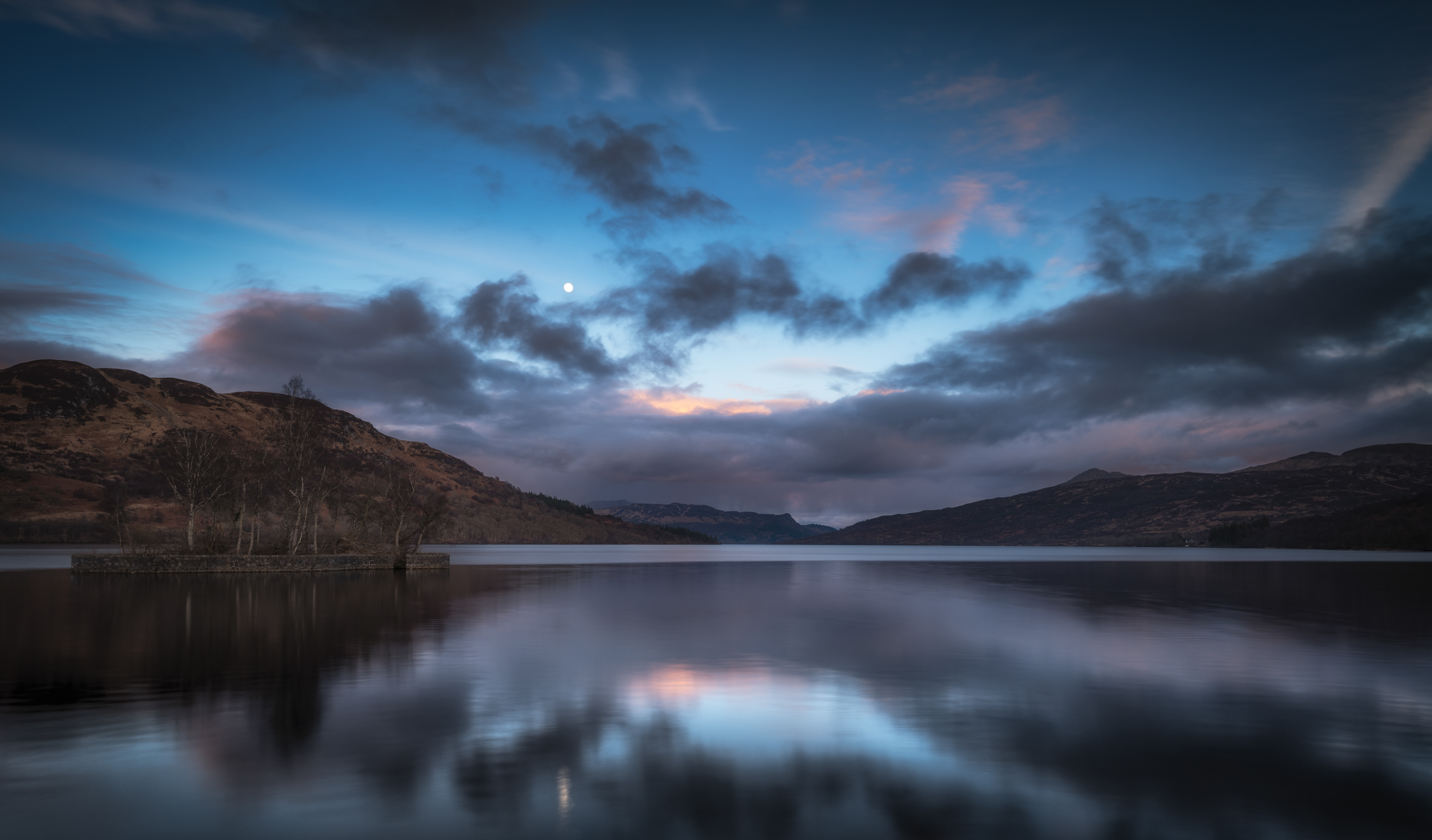 Moonrise over Loch Katrine