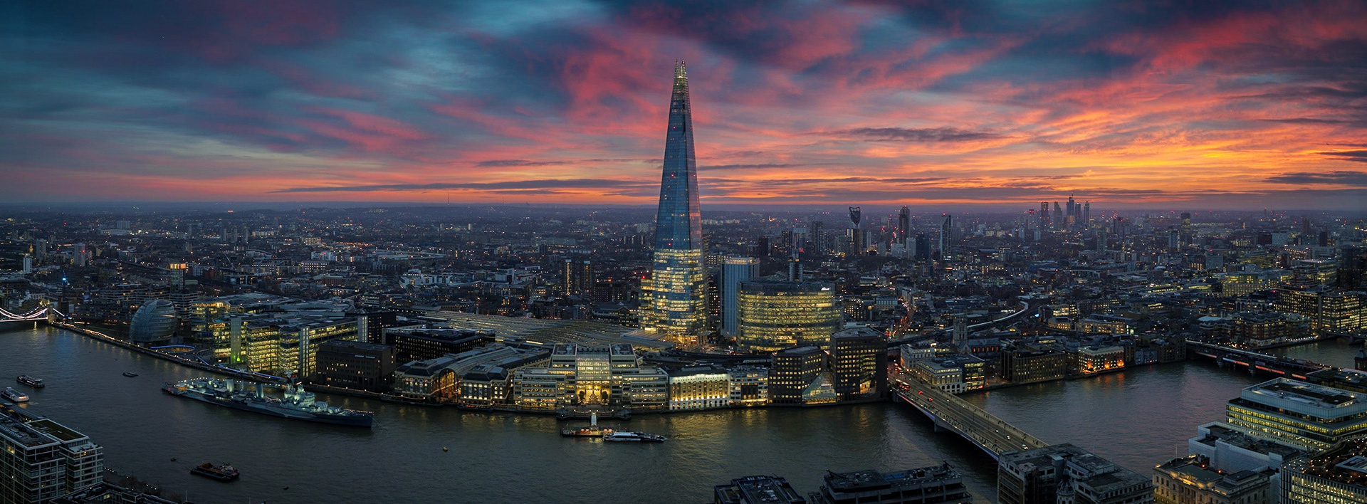 Sunset Over The Shard