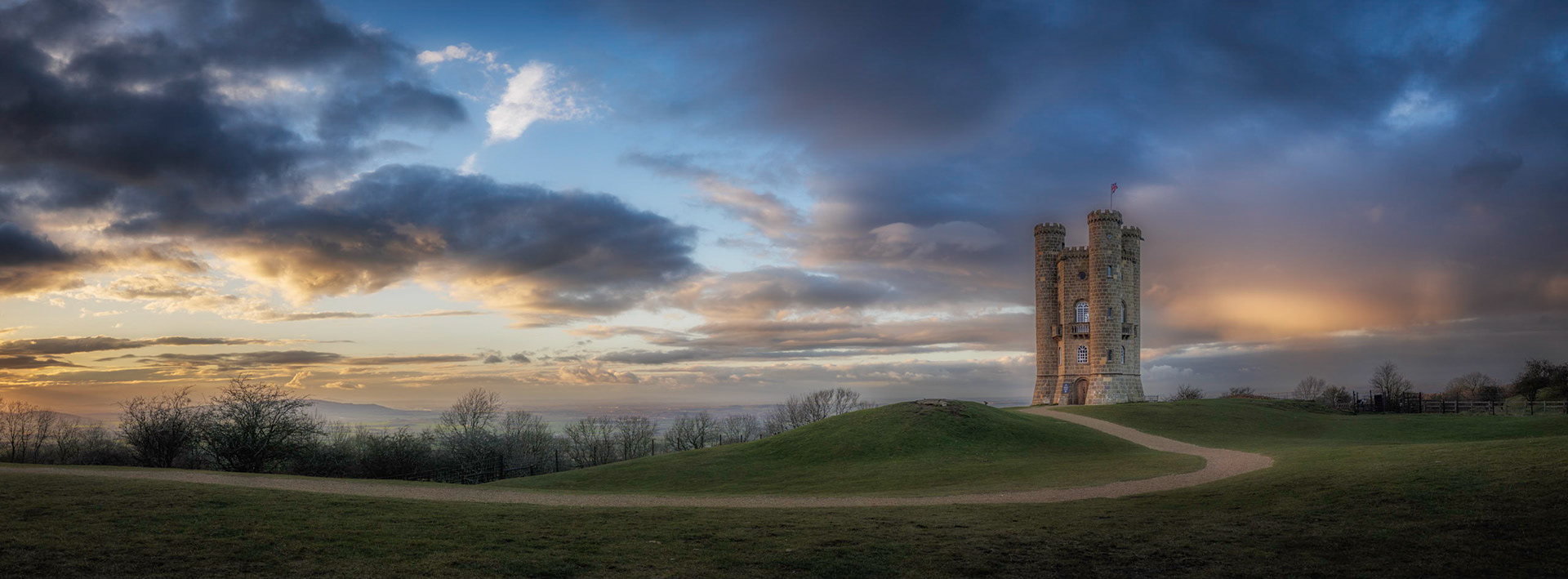 Dusk Settles Over Broadway Tower