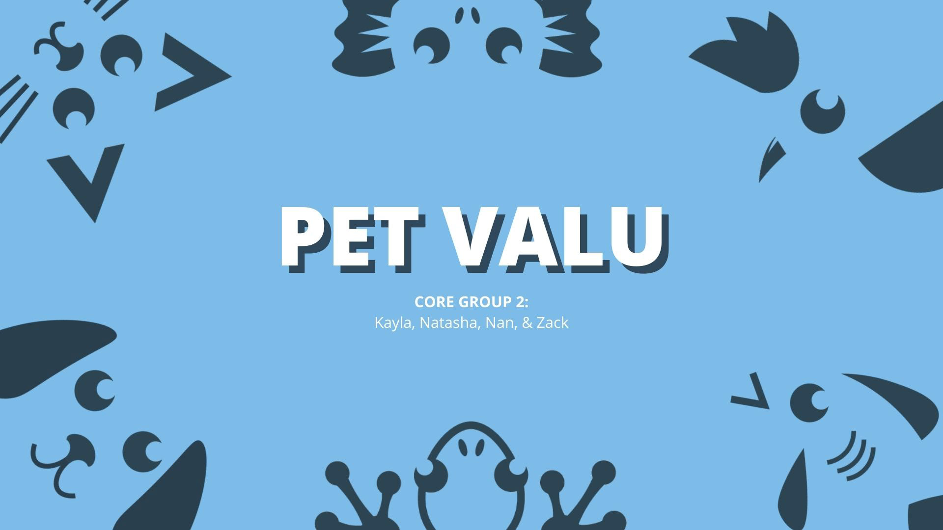 Pitch package for the rebrand and overall refresh, presented to VP of marketing at Pet Valu.