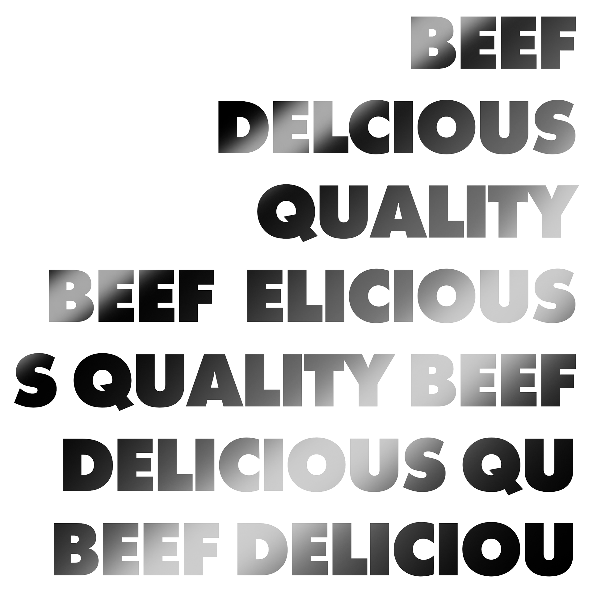 Glossy text 2