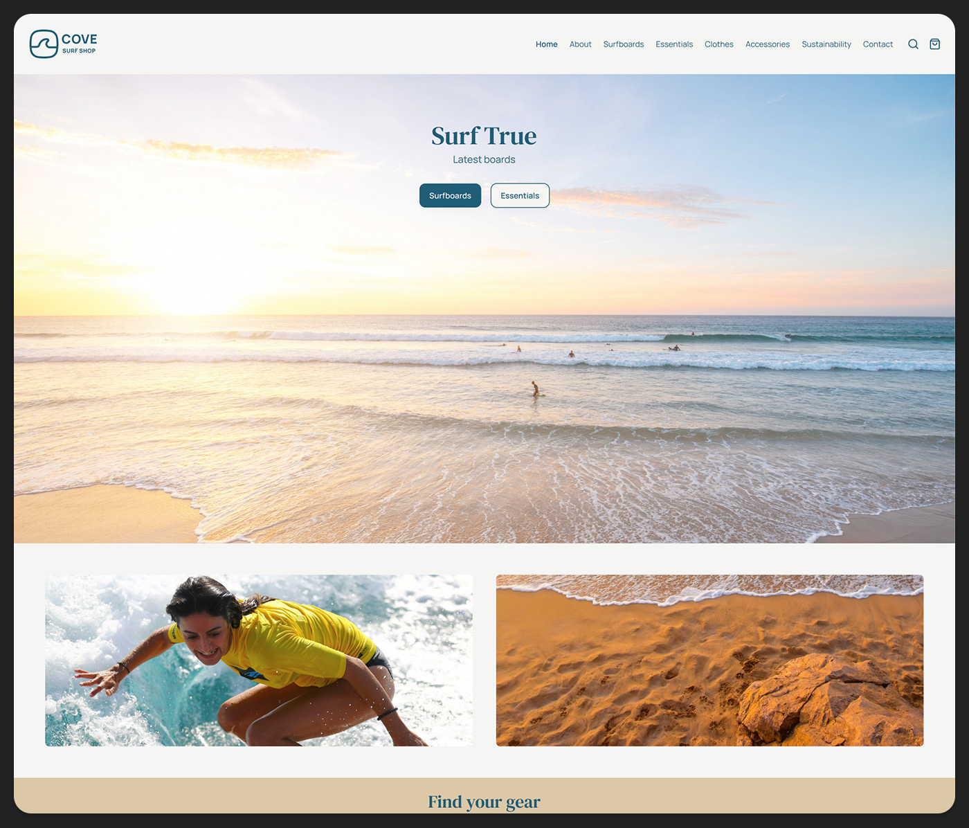 Home Page of Surf Cove Shop