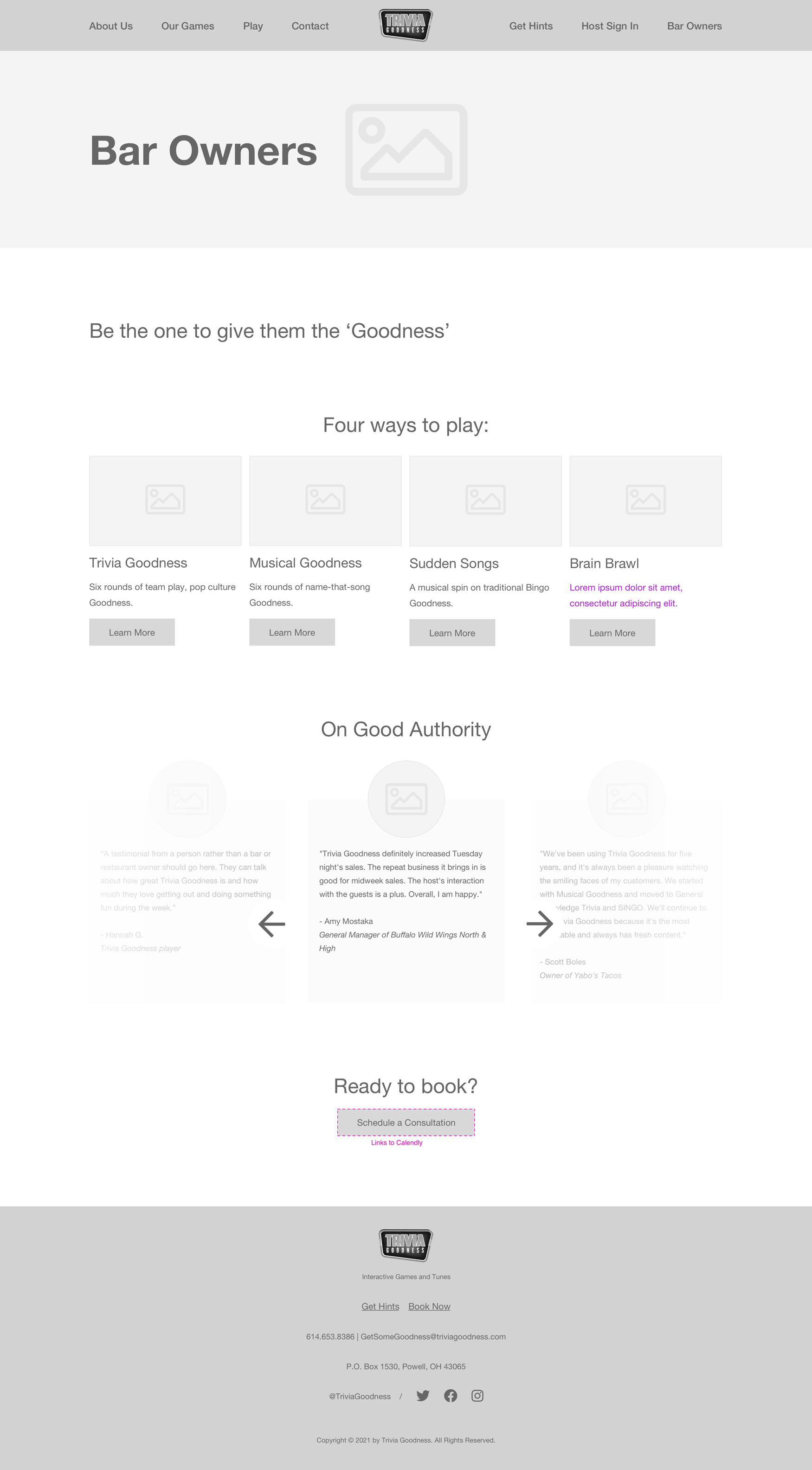 Bar Owners Portal