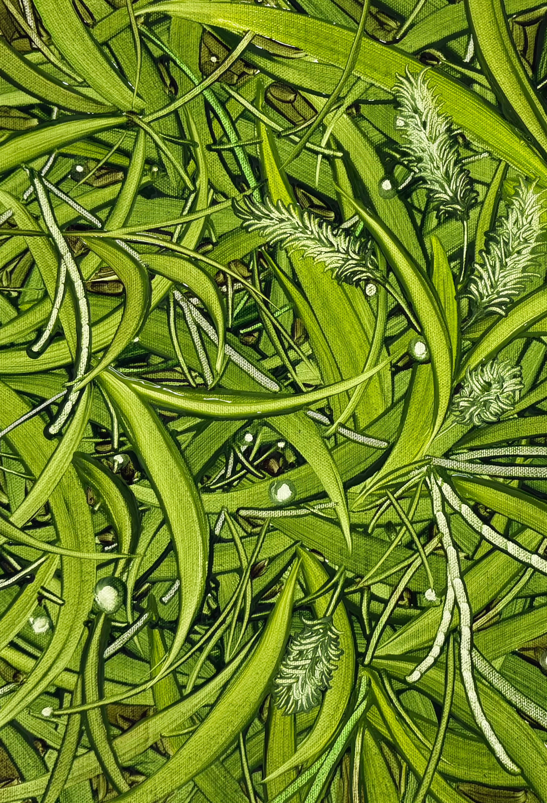 안녕! 2, Oil and oil pastel on canvas, 33.4x24.2cm, 2025