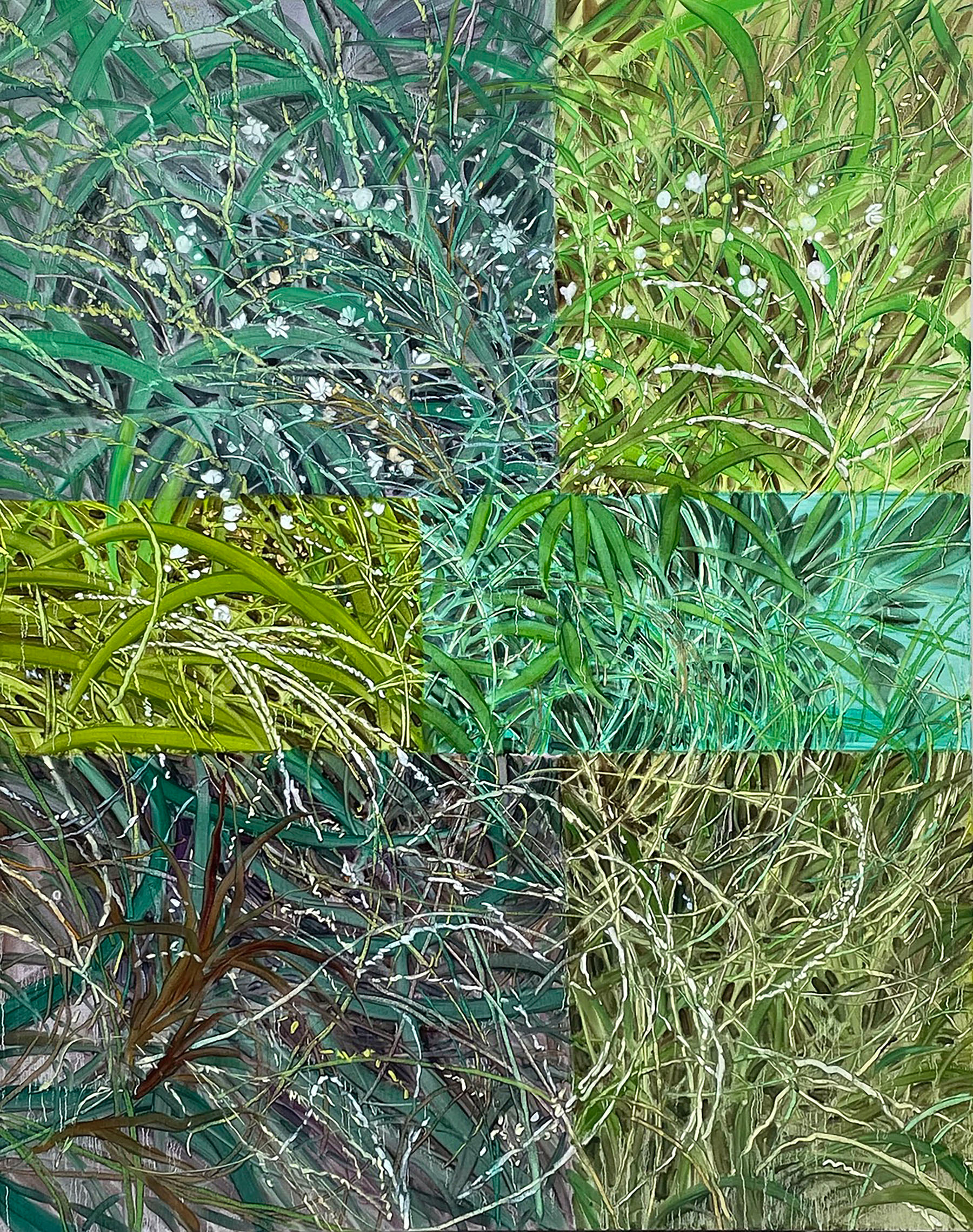 별 꽃 잔디, Oil and oil pastel on canvas, 116.8x91.0cm, 2023