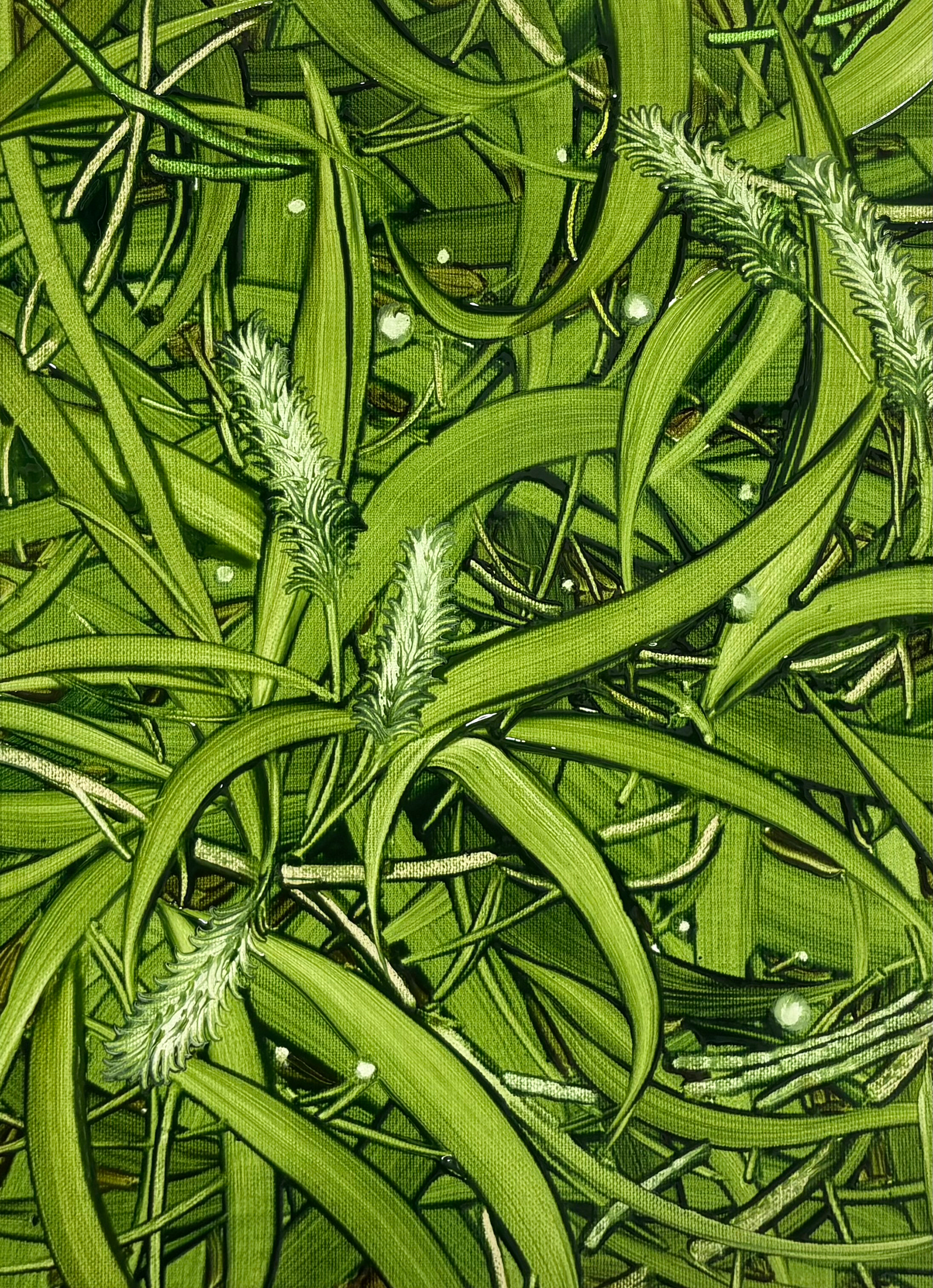 안녕! 1, Oil and oil pastel on canvas, 33.4x24.2cm, 2025