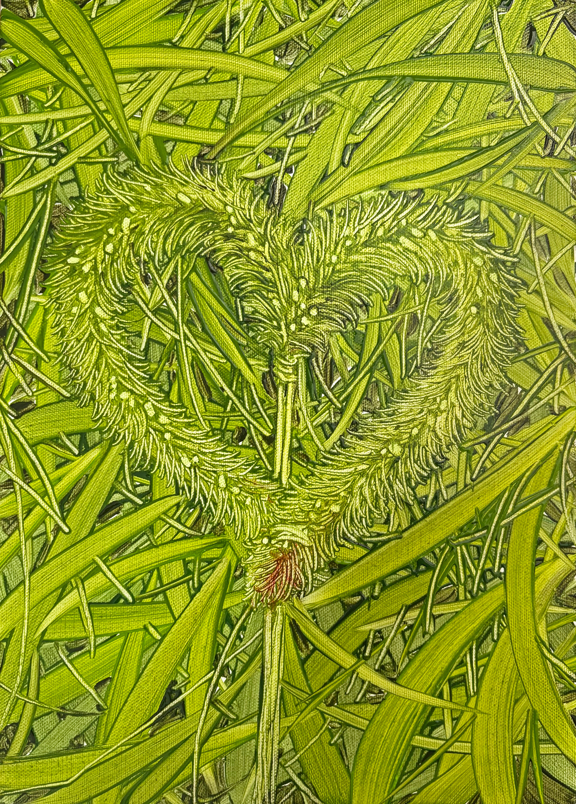 널 향한 내 마음, Oil and oil pastel on canvas, 33.4x24.2cm, 2025