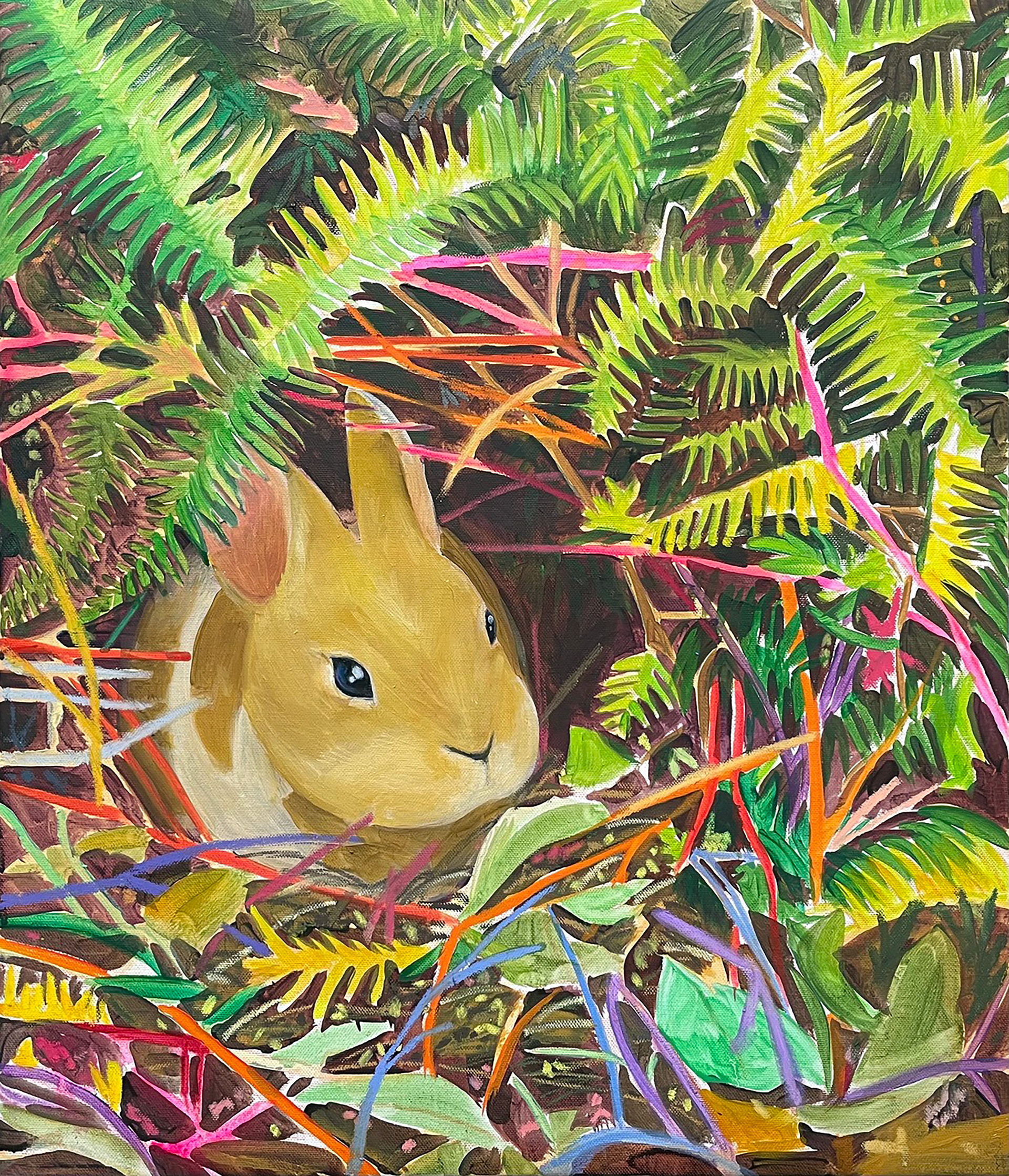 Good morning, Acrylic and oil on canvas, 53.0x45.5cm, 2022