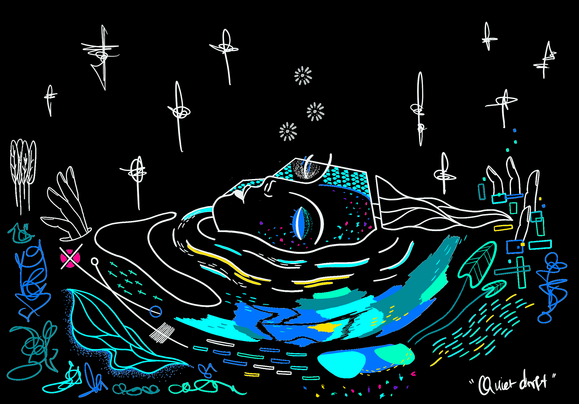 "Quiet Drift" (black) (digital version)