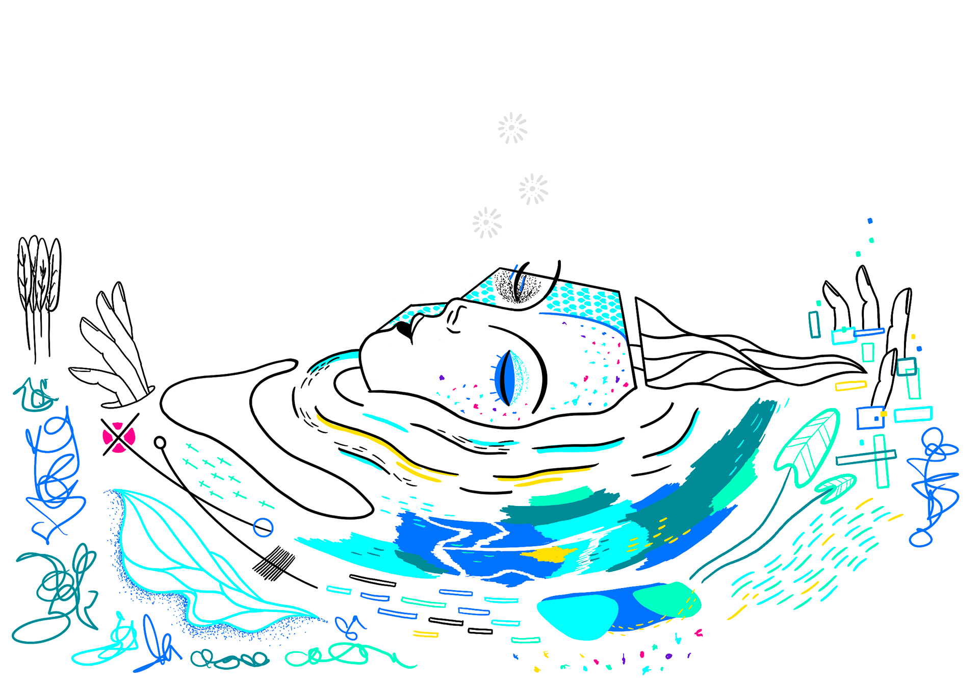 "Quiet Drift" (white) (digital version)